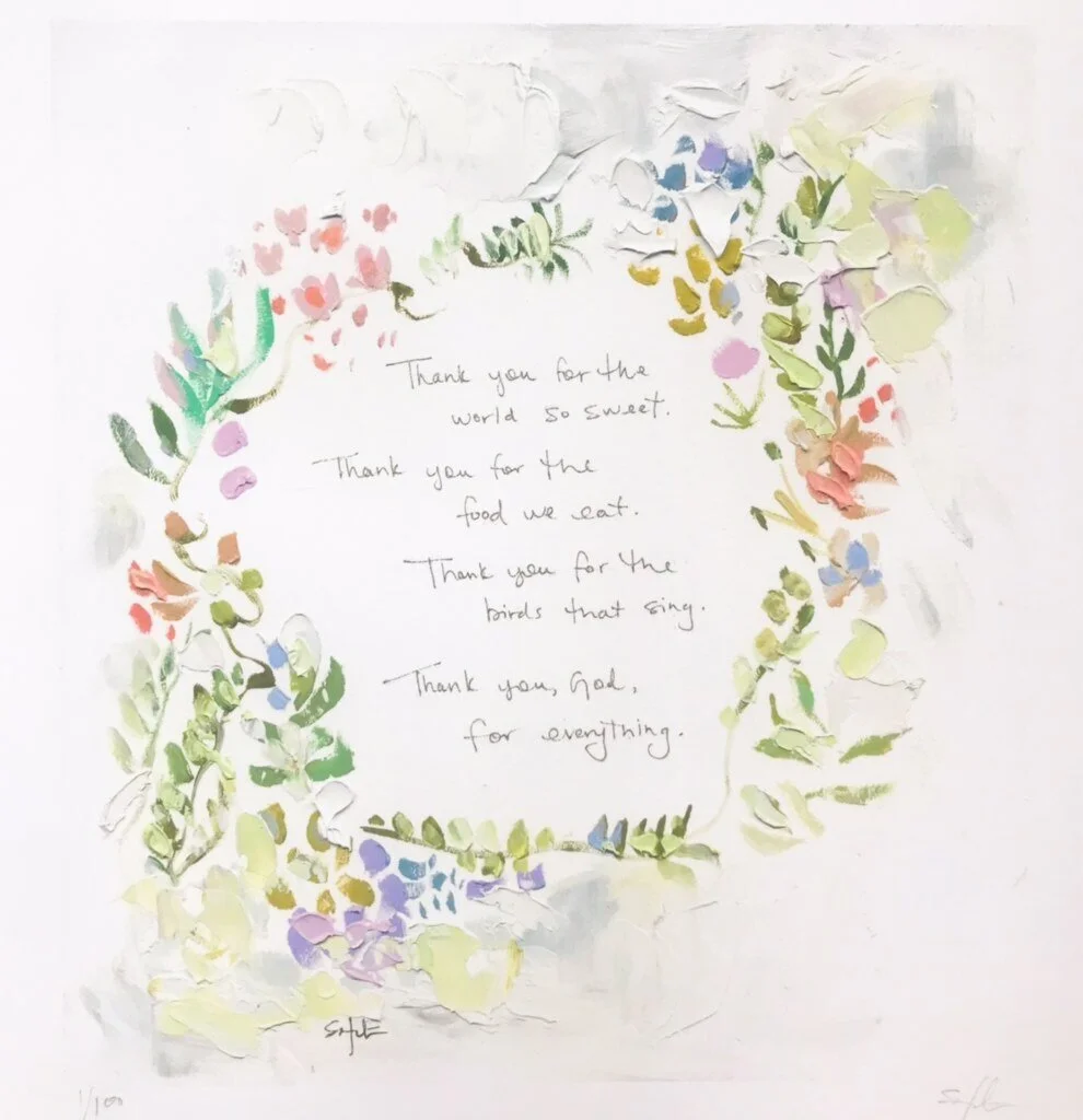 Thank You God Prayer 12x11 Sarah Otts