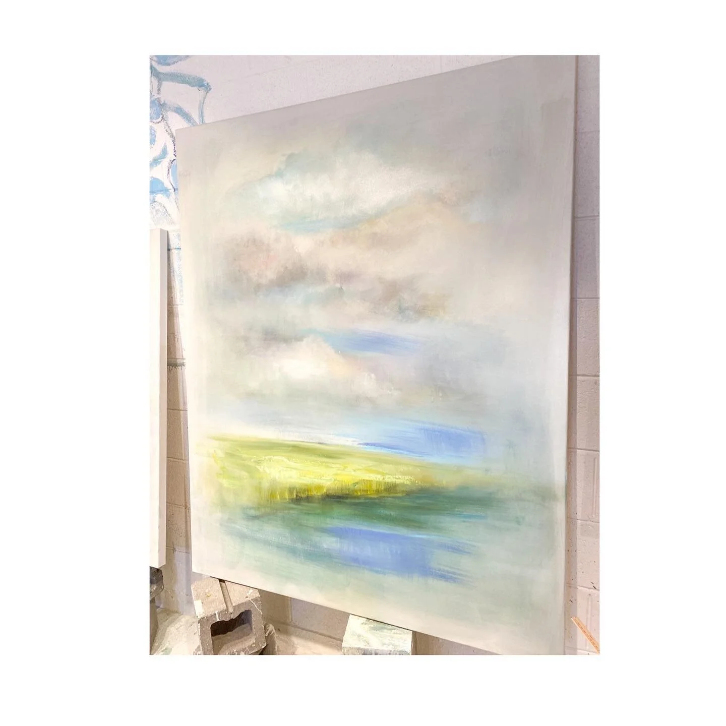 &ldquo;This Way&rdquo; 60/48 

That tug. It&rsquo;s a subtle nudge, as if someone&rsquo;s quietly saying &ldquo;this way&rdquo;. Will you lean into the pull? 💙 #sarahottslookingup2021 #purpose #light #hope #trust #art #fineart #oilpainting #landscap