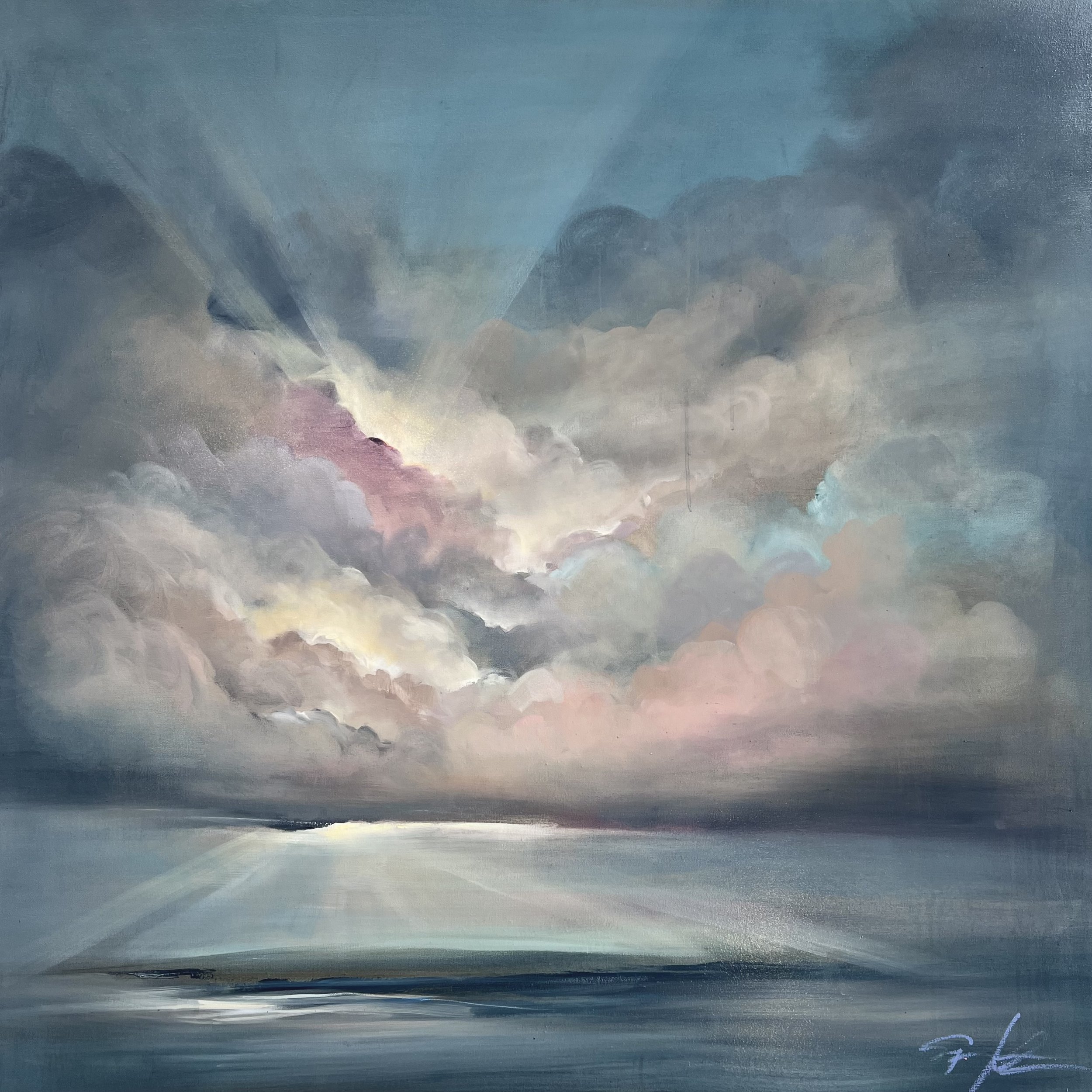 How Light Remains 48x48" 