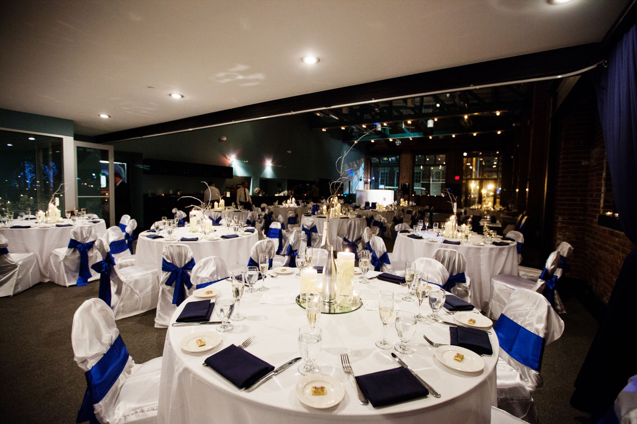 The same room after for the dinner and party.