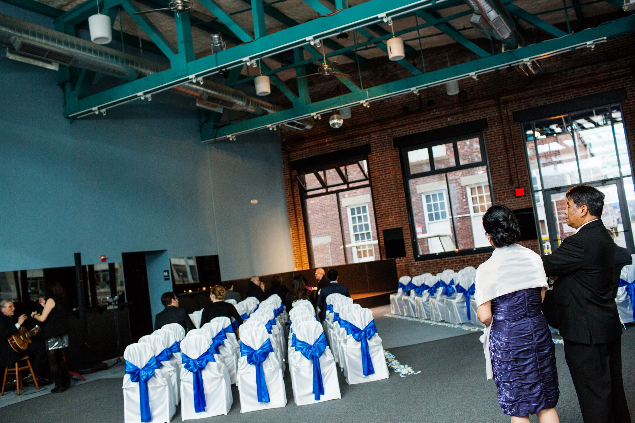 The same room before for the ceremony.