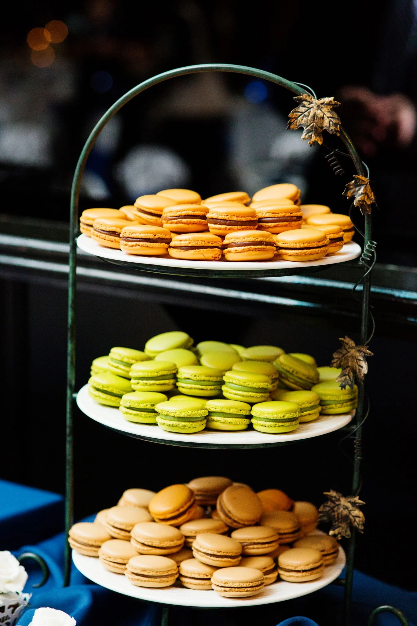 Bought Francois Payard macaroons on a borrowed plate. Pretty right?