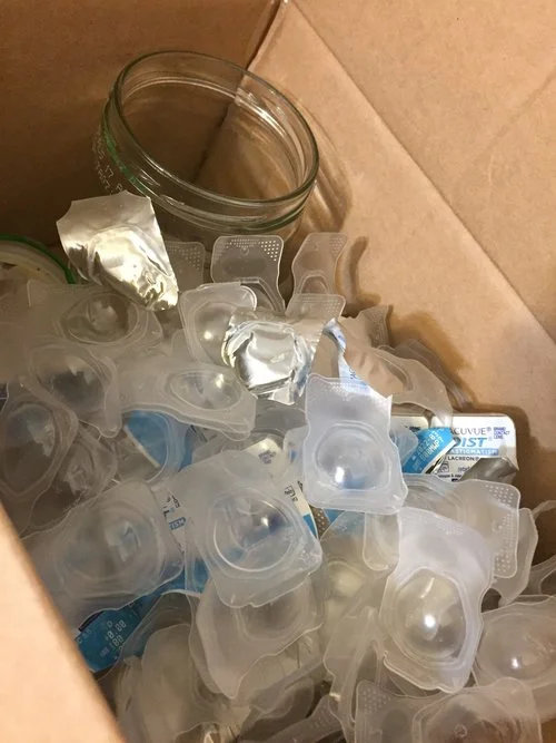 Where to send contact lenses for recycling.