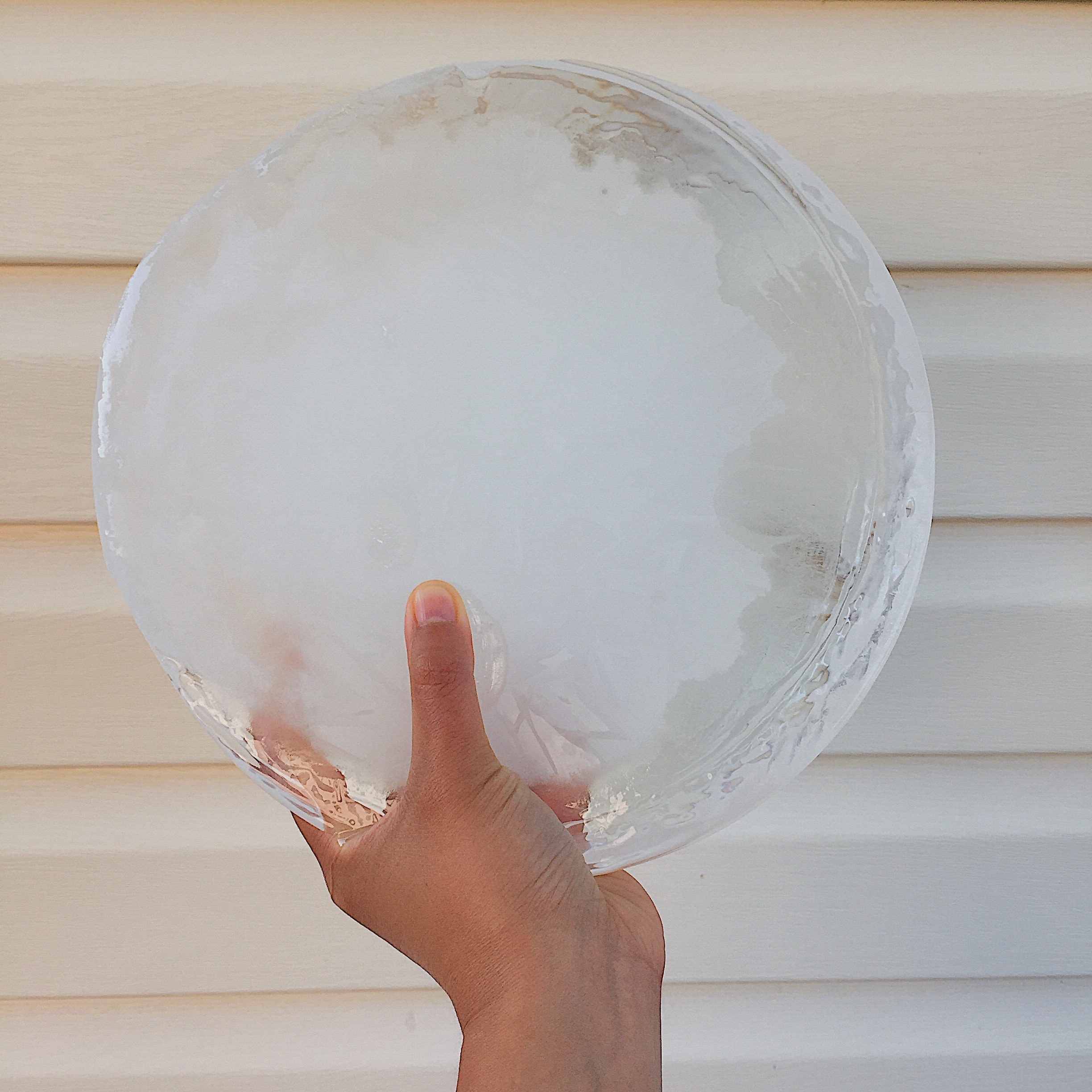  Skip the ice bags. Make your own ice blocks. 