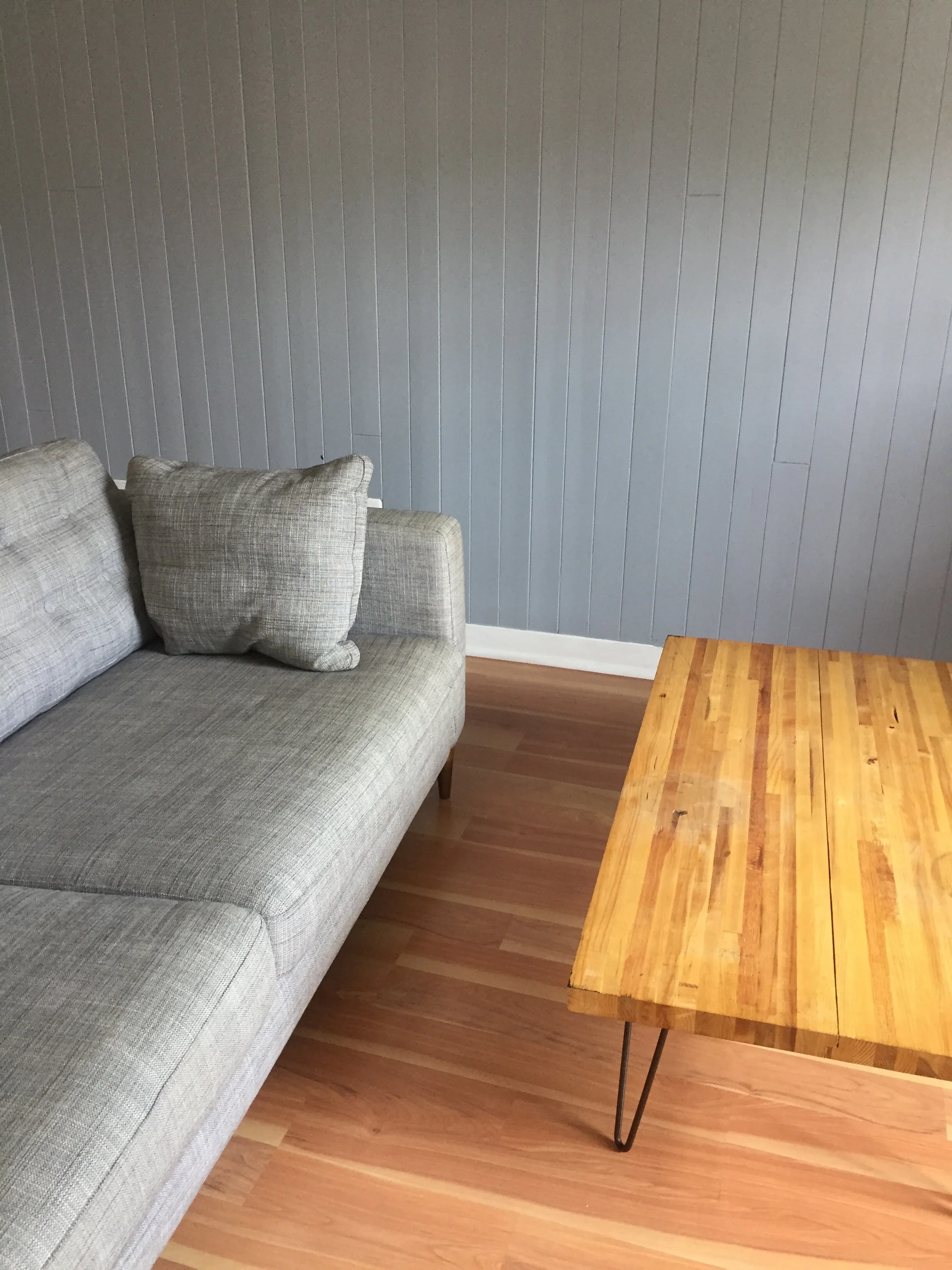 Low VOC, water based paint dried quickly and no smell.