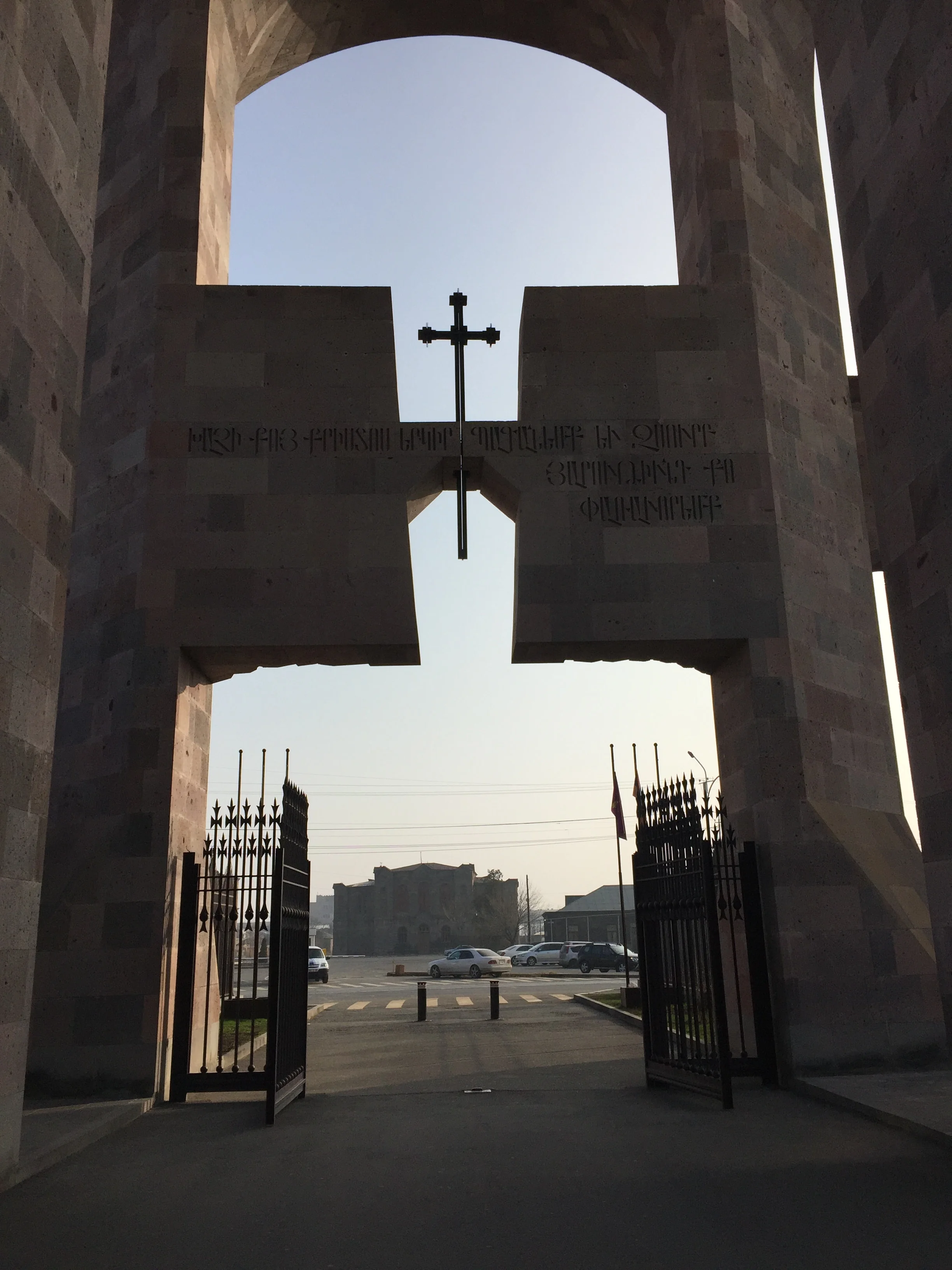 Entrance fo the Etchmiadzin Cathedral.