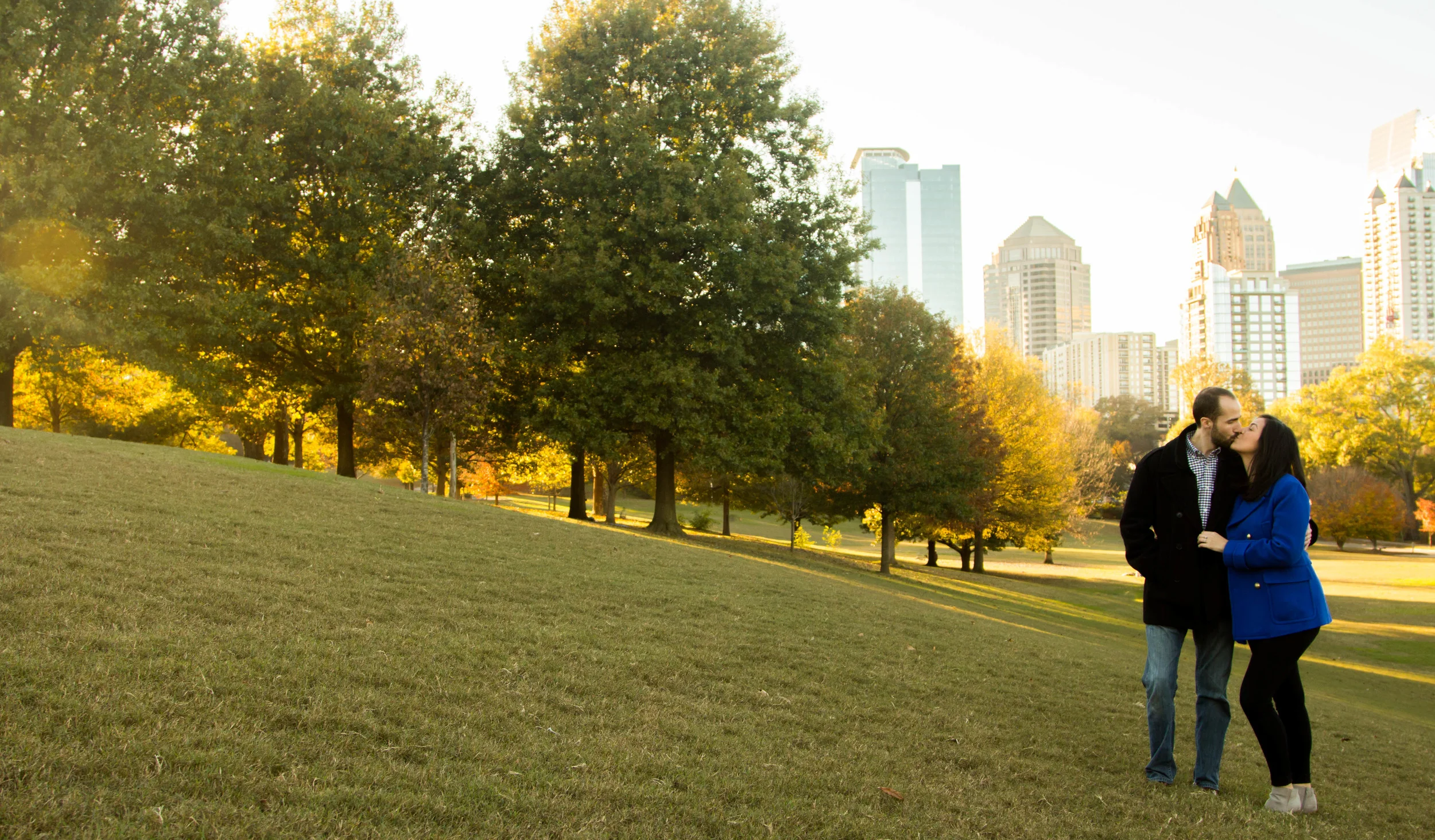 Leslie & Alex Engagement Session - Downtown Atlanta — Rainey Gregg ...