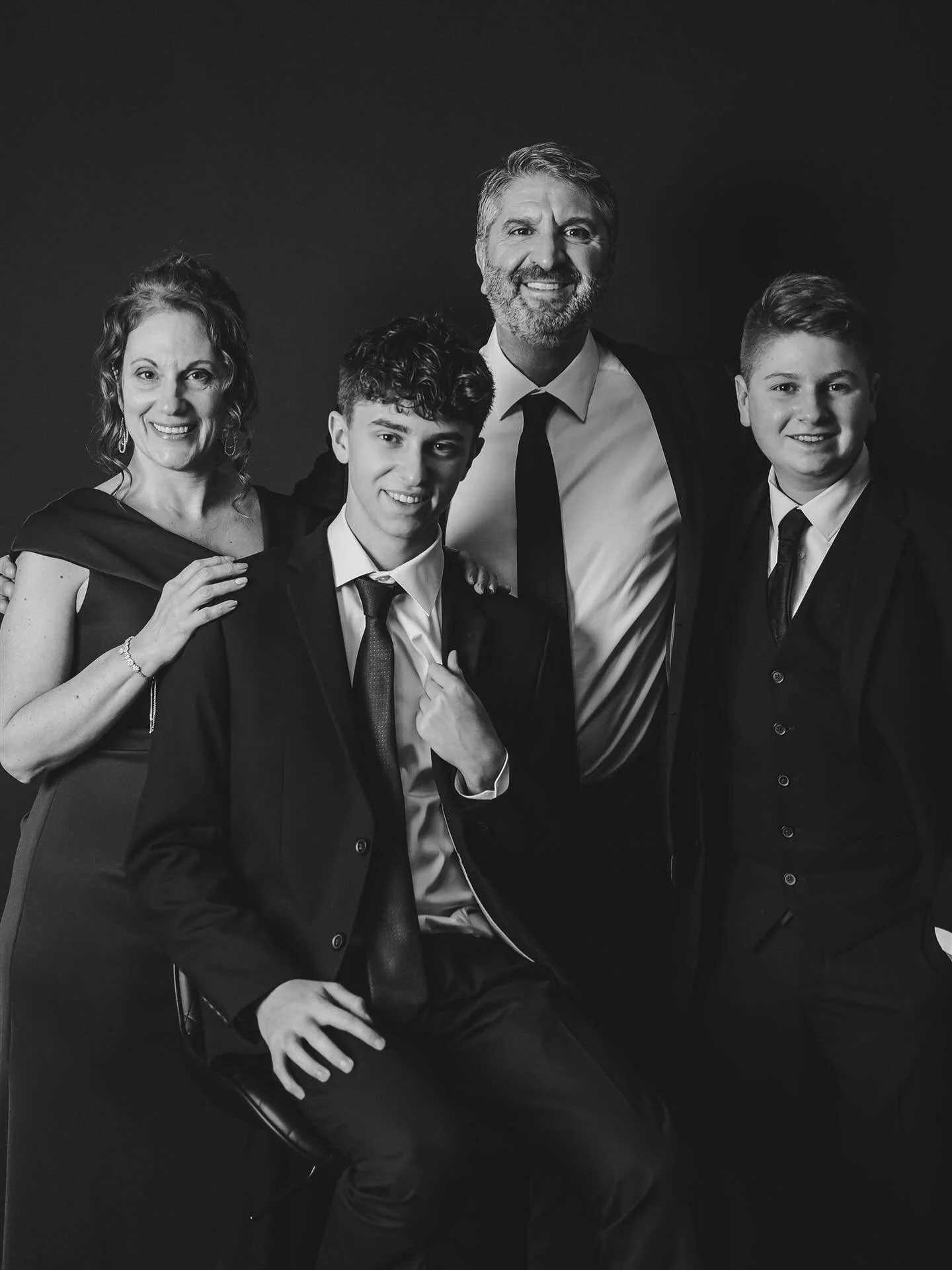 ✨ Black Tie Portrait Booth is also for Families ✨
Because your people deserve more than a quick snapshot &mdash; they deserve art.

Our black &amp; white portrait experience gives families a reason to pause, connect, and walk away with images that fe