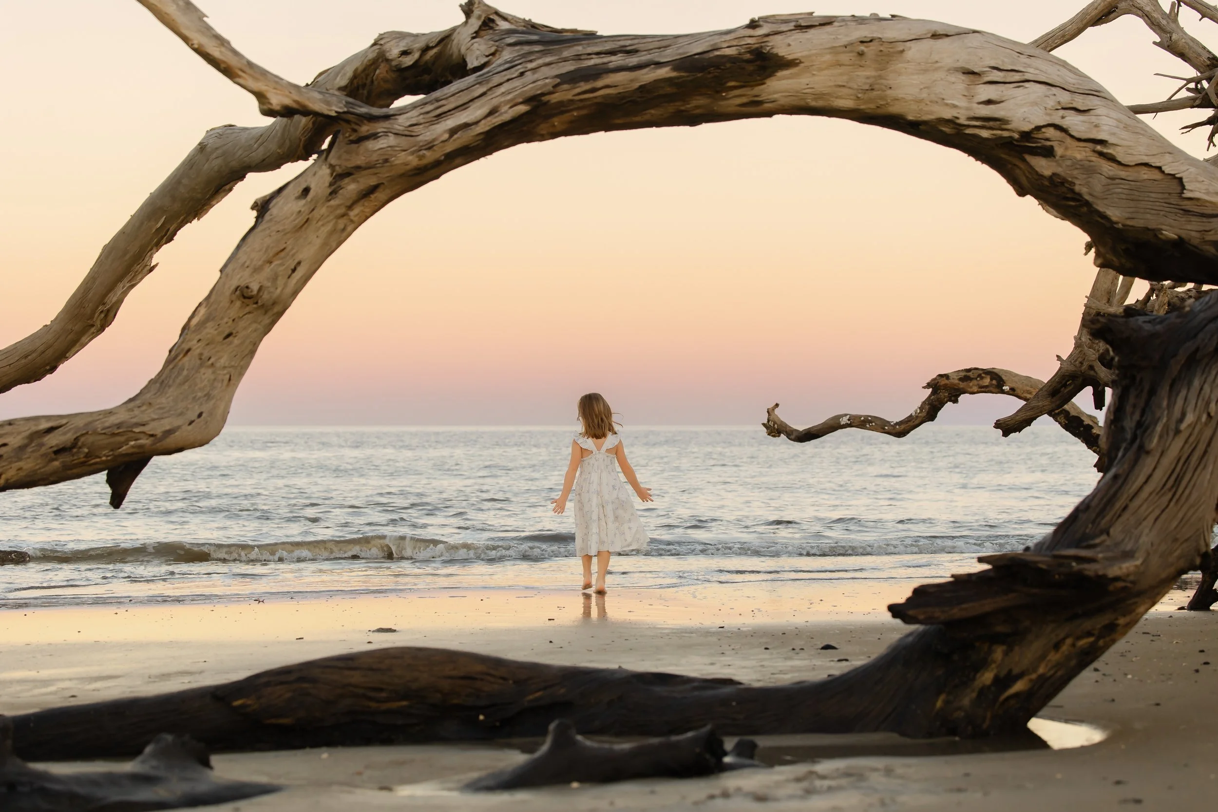 Jekyll Island's Driftwood Beach Family Photography 