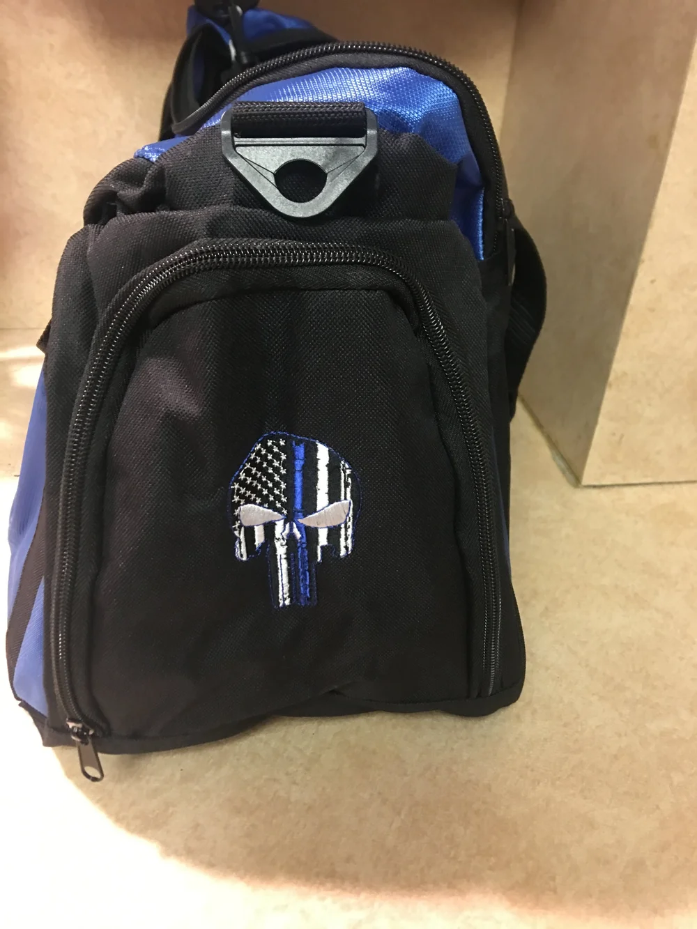BLB - BLUE LINE/LOGO GYM BAG, BLACK & BLUE — Blue Line Beasts