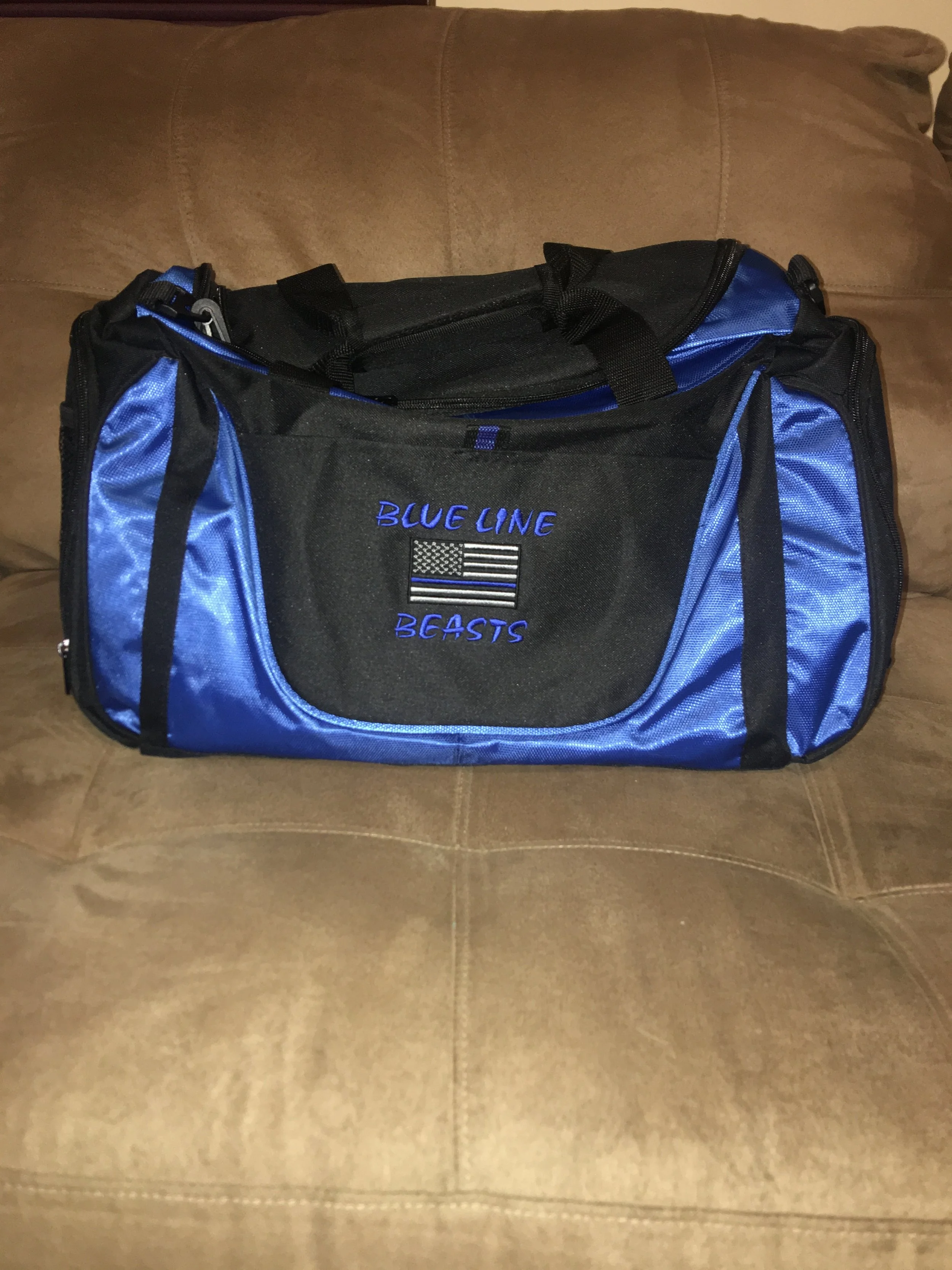 thin blue line duffle bag