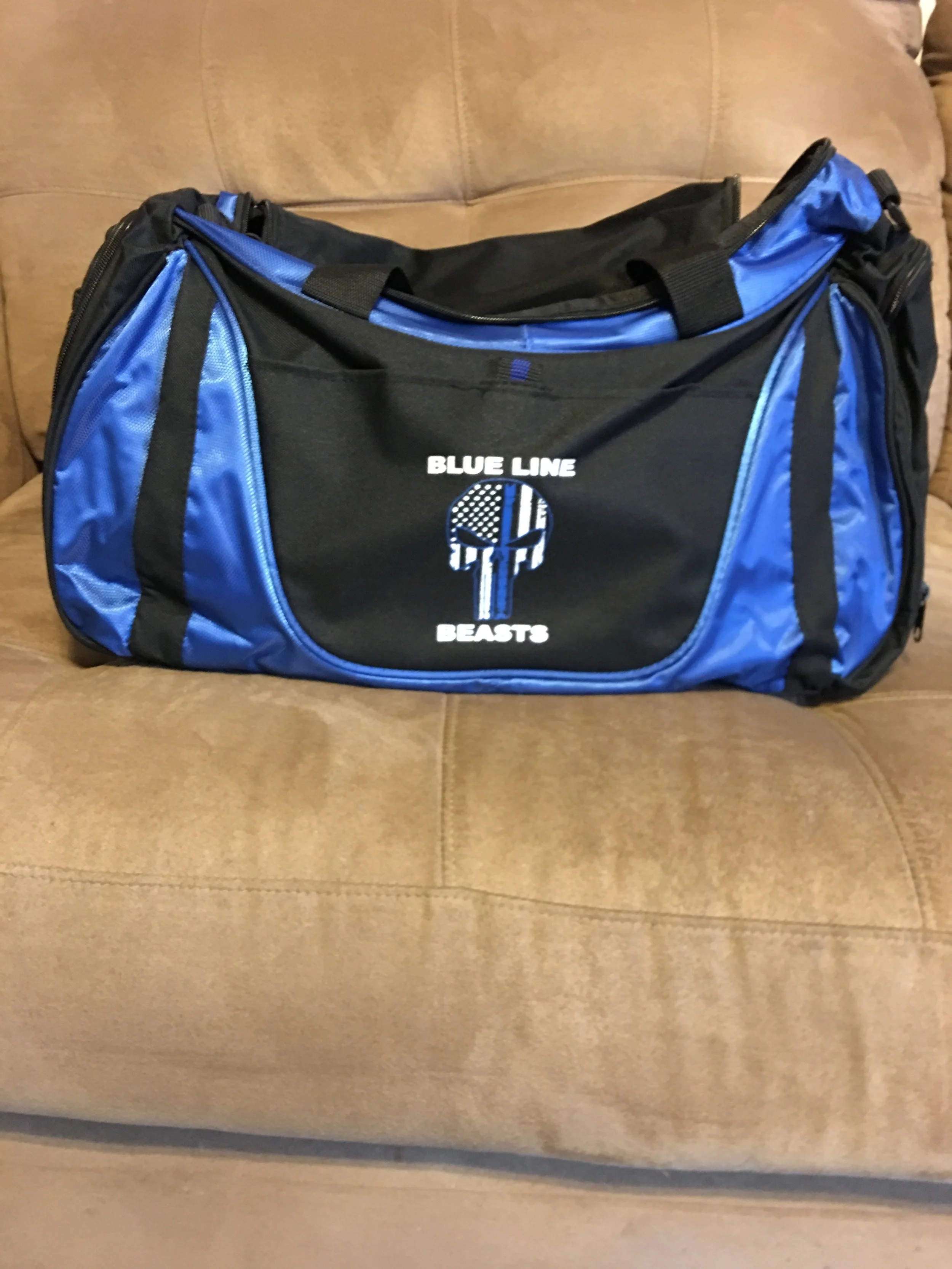 thin blue line duffle bag
