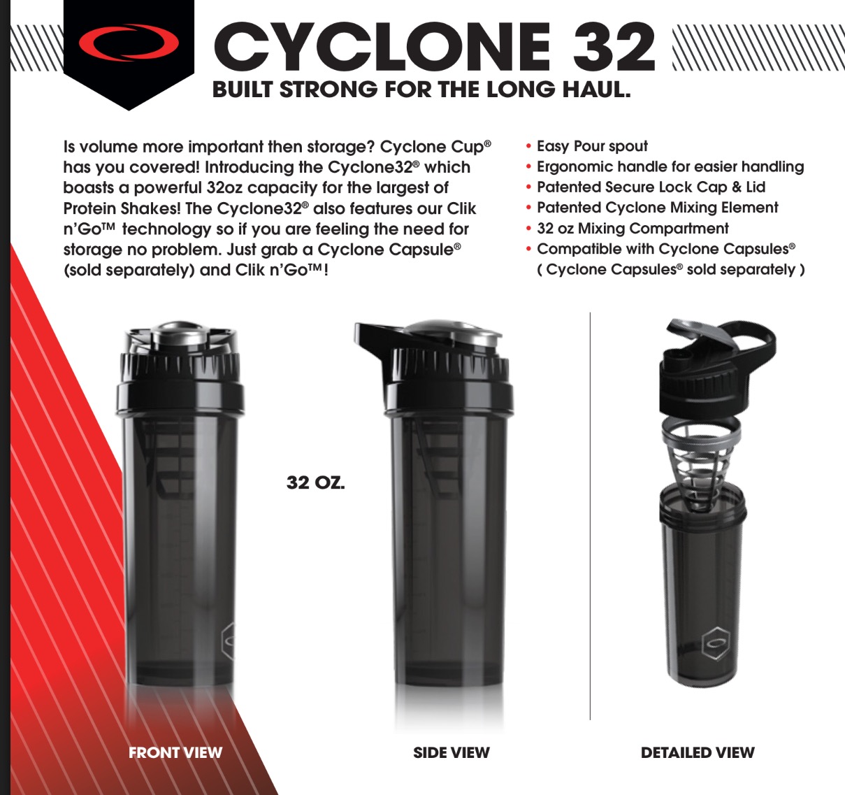 Cyclone shaker cup — Blue Line Beasts