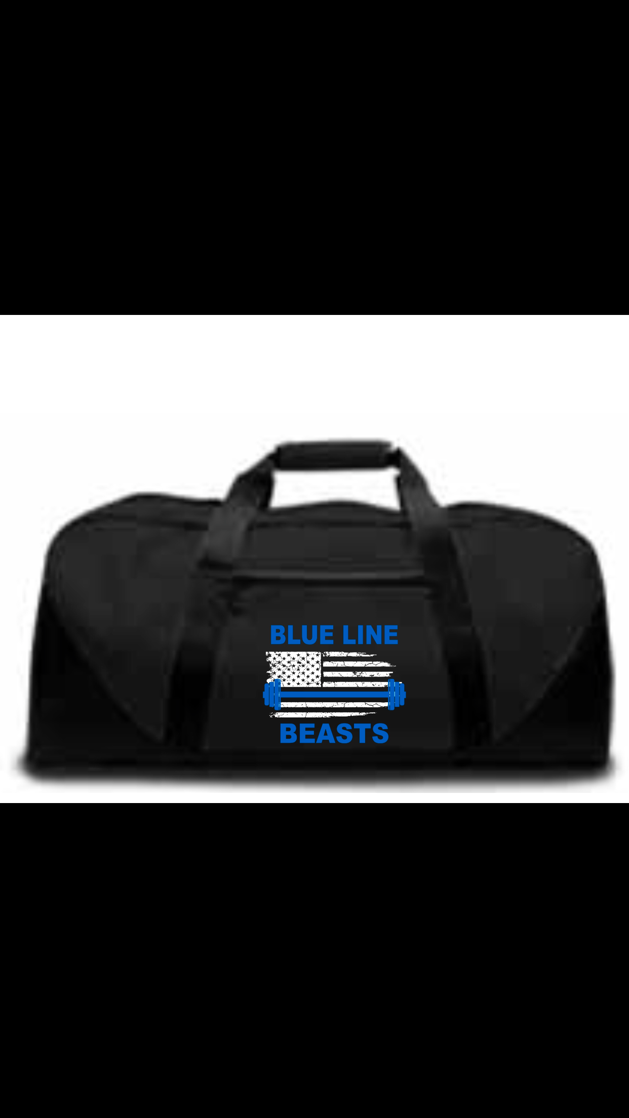 thin blue line duffle bag