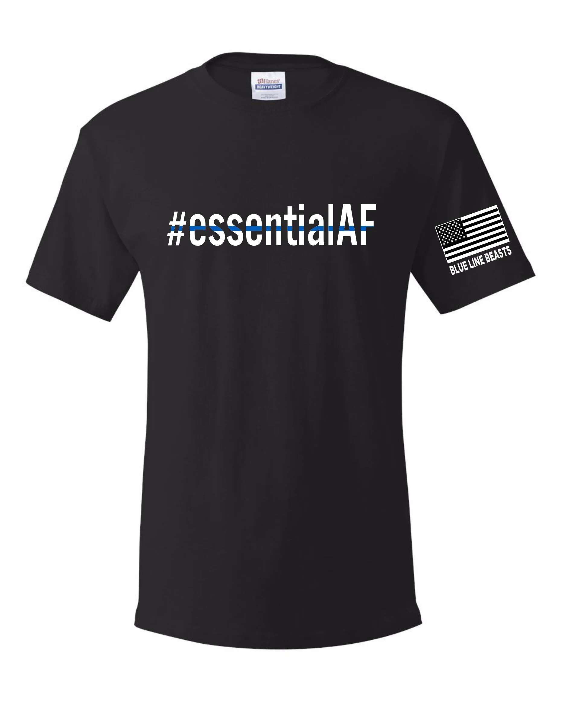 BLB - #ESSENTIALAF, TEE - BLACK