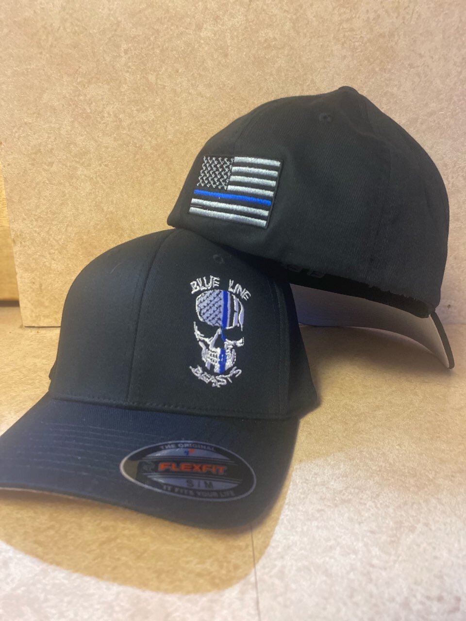 BLB - FLEX FIT HAT , BLUE LINE BEASTS LOGO
