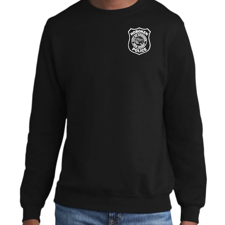 HOBOKEN - CREW NECK SWEATSHIRT, BLACK