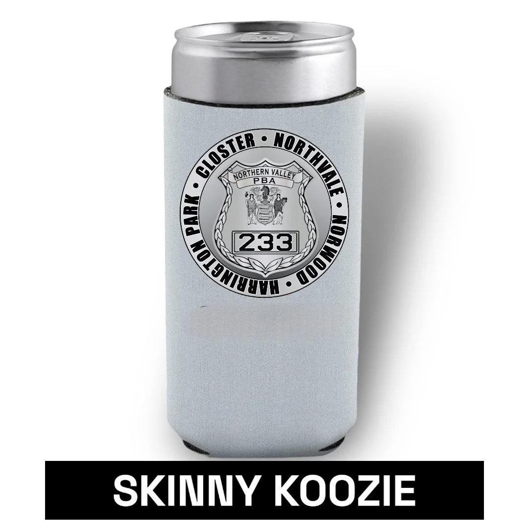 PBA 233 - CAN COOLER, SLIM, GRAY