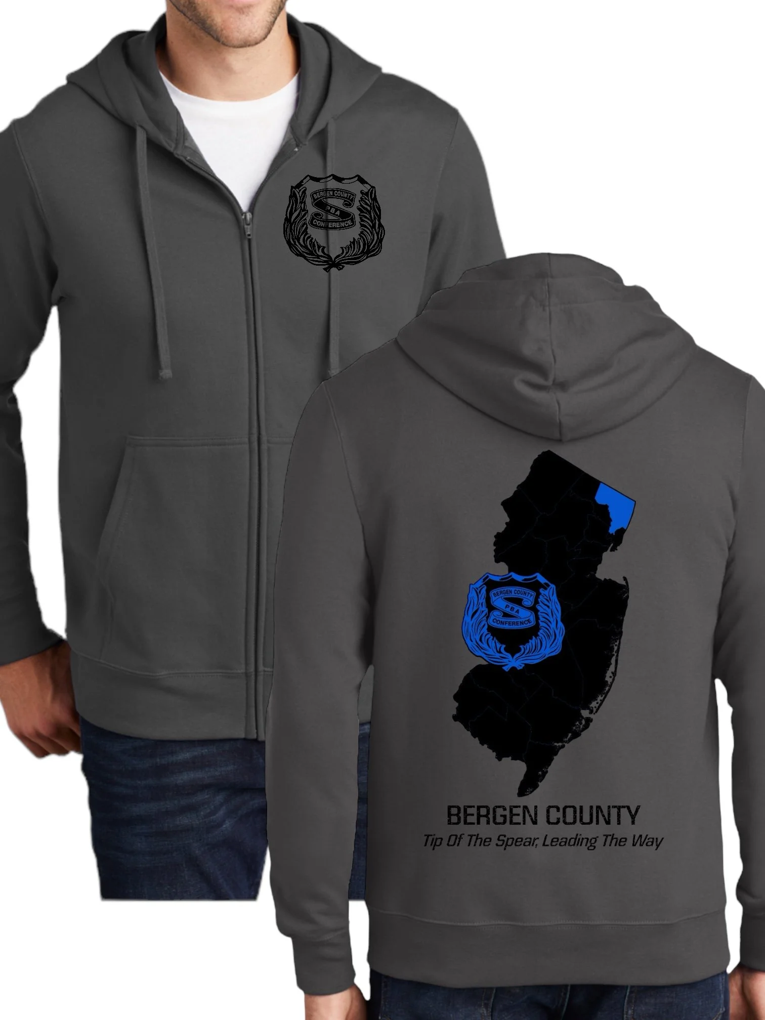 BCPBA CONFERENCE - HOODIE, GRAY (2 OPTIONS) (NJ)