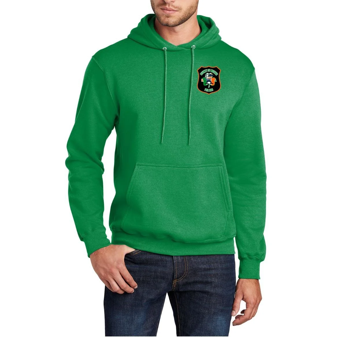MORRIS PBA #298 Irish hoodie clover green