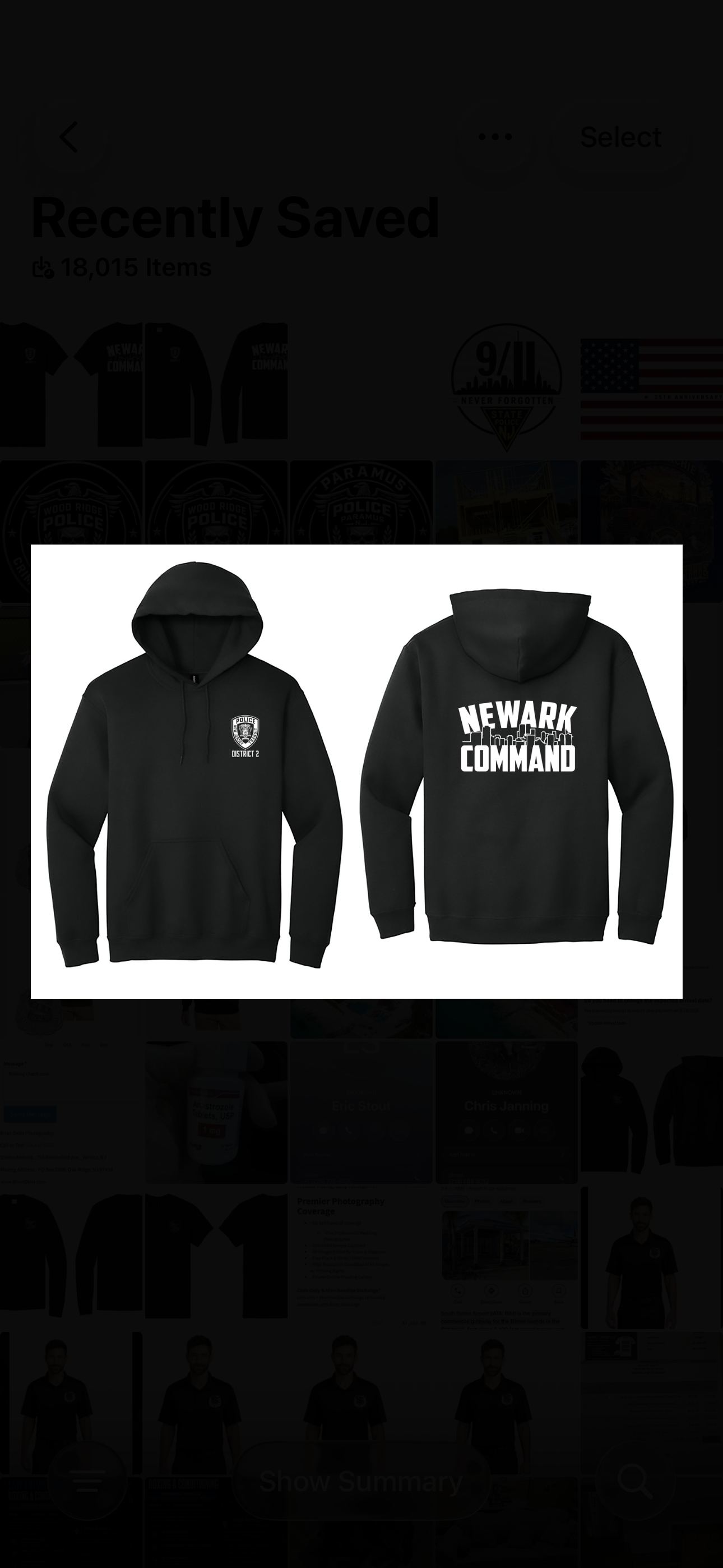 NJ TRANSIT NEWARK COMMAND HOODIE BLACK