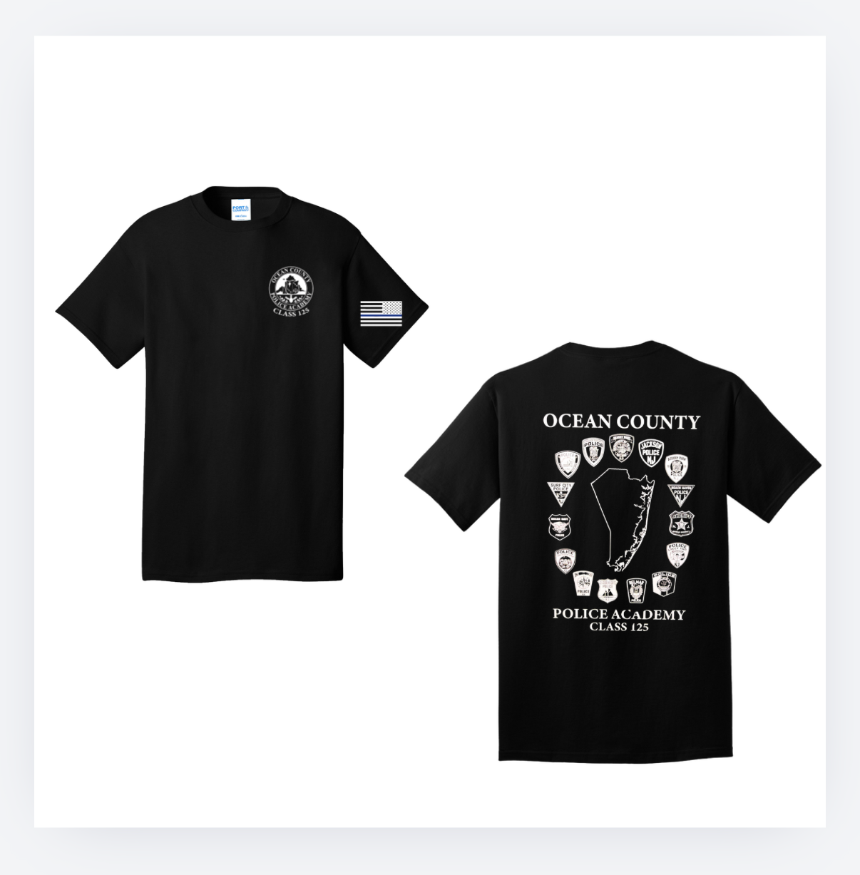 OCEAN ACADEMY  next level tee BLACK
