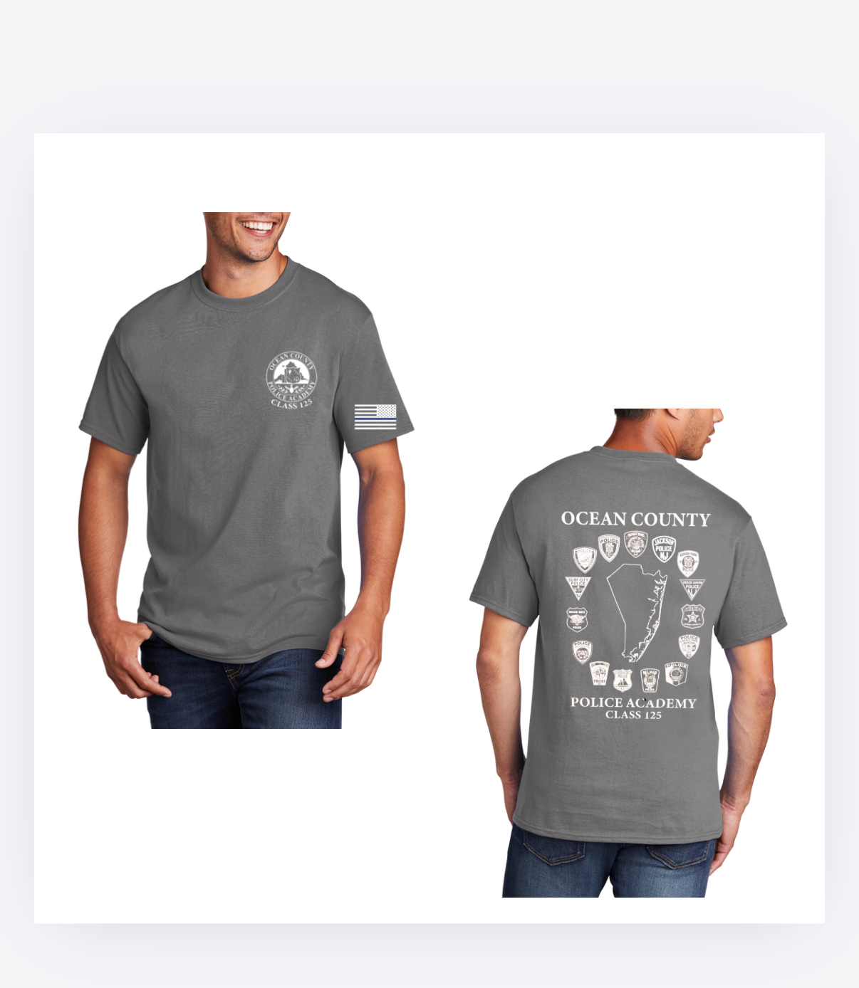 OCEAN ACADEMY next level tee GREY