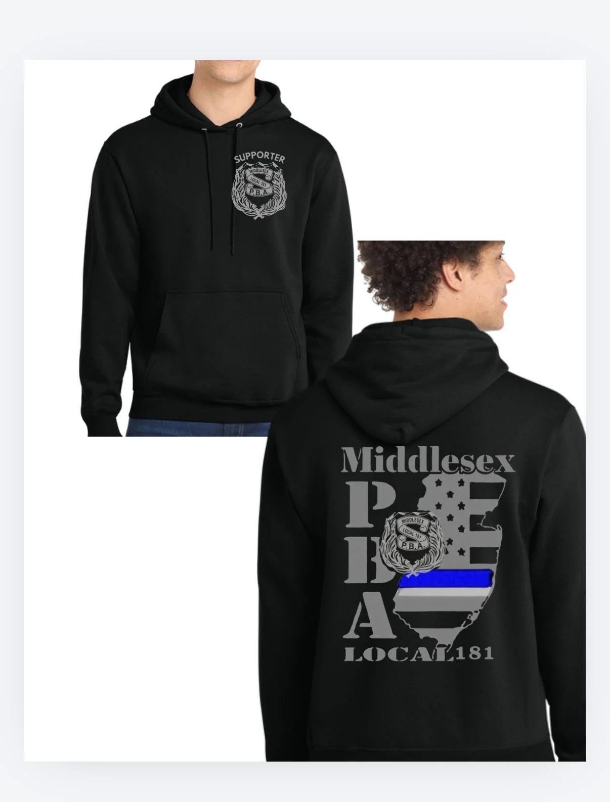 Middlesex PBA HOODIE black