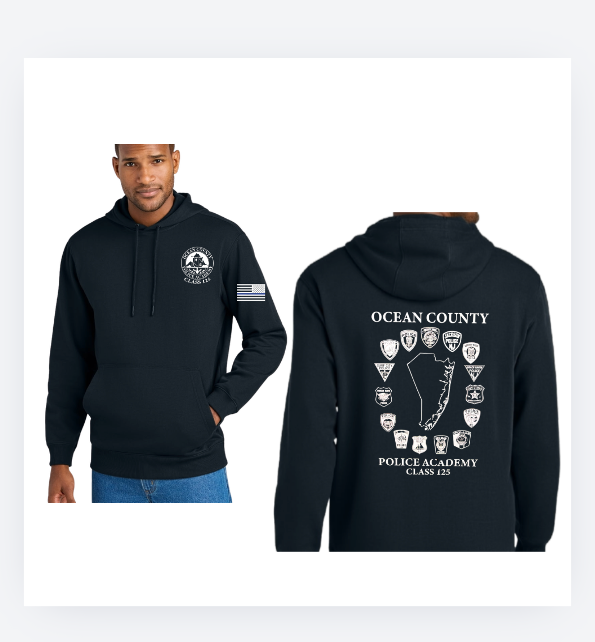 OCEAN ACADEMY hoodie black