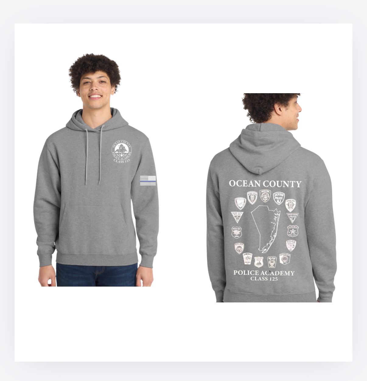 Ocean academy hoodie grey