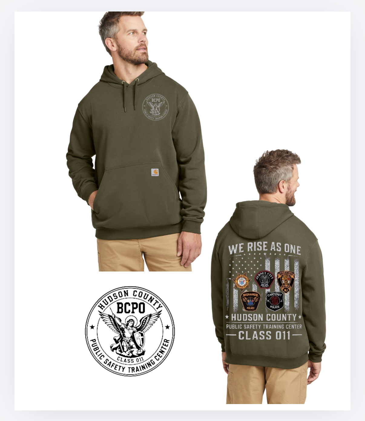 HCPSTC - CARHARTT HOODIE MILITARY GREEN