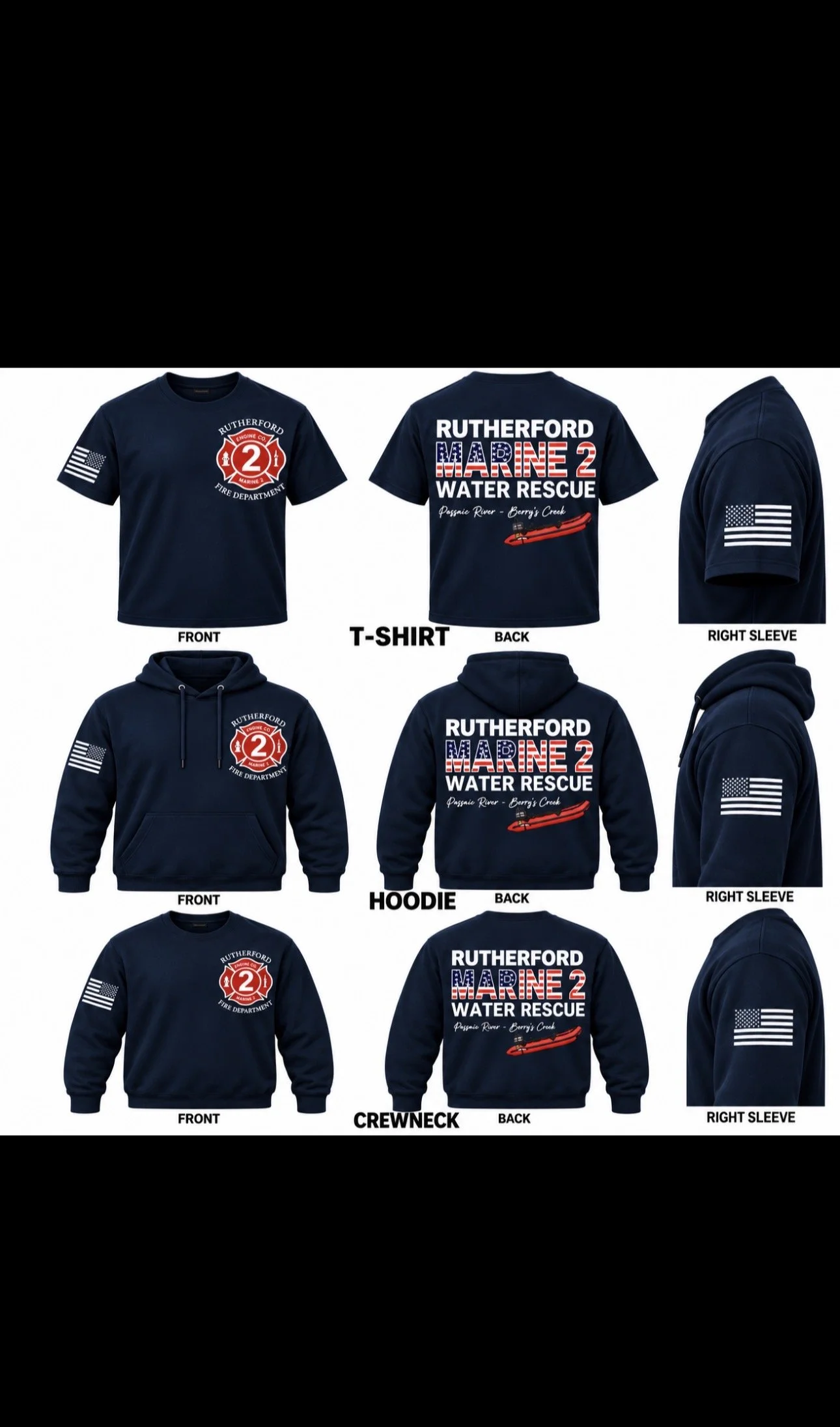 RUTHERFORD FD marine unit apparel
