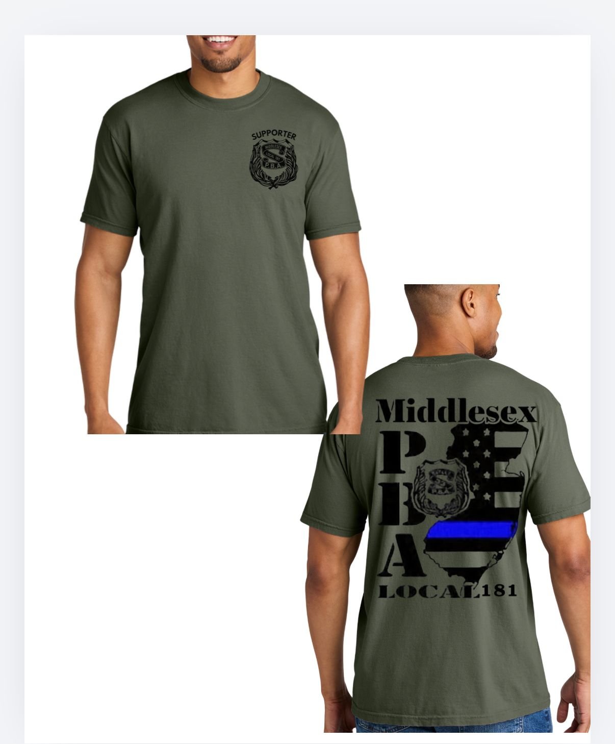 Middlesex PBA TEE green (pc330)