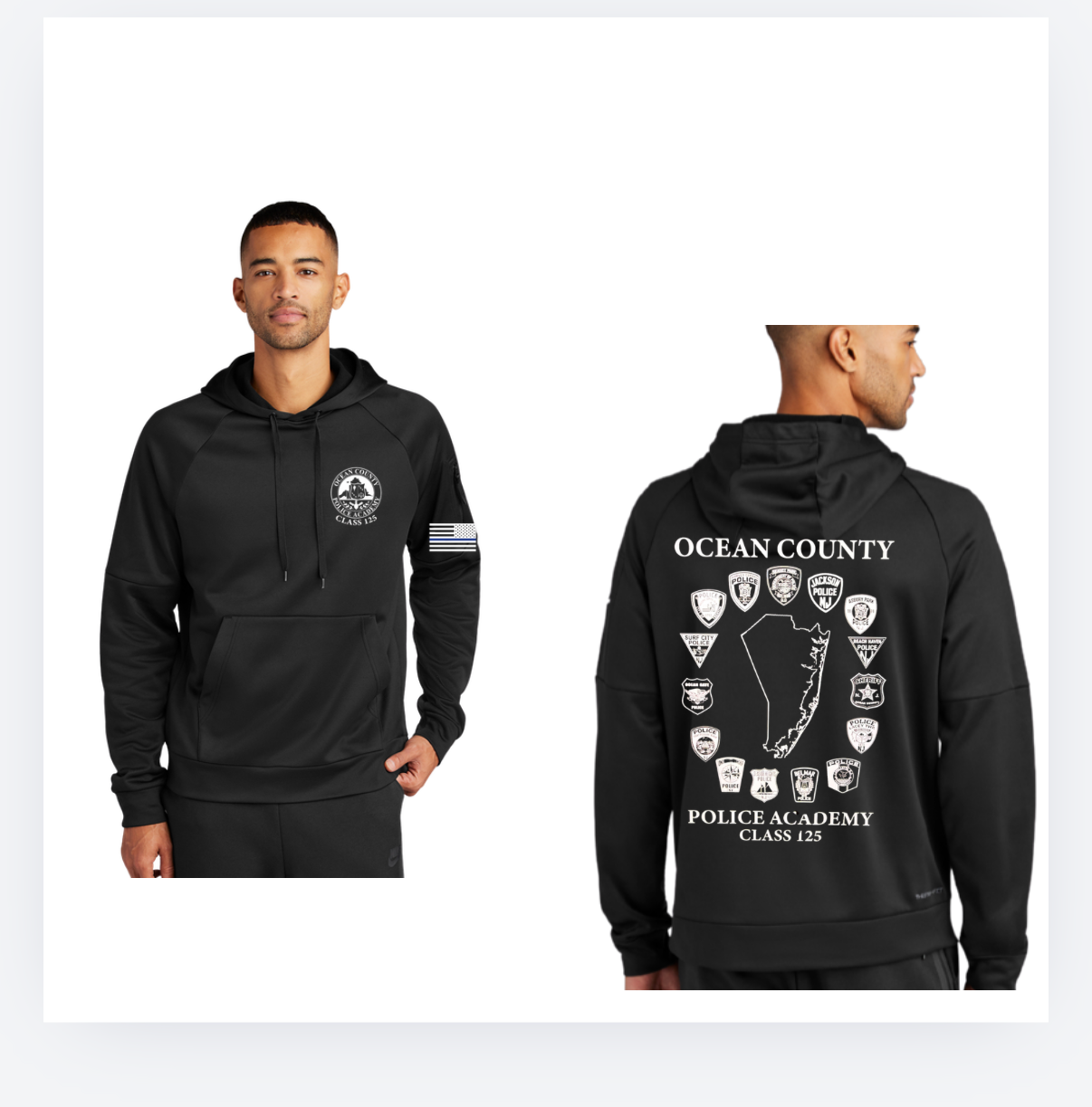 OCEAN ACADEMY performance hoodie BLACK