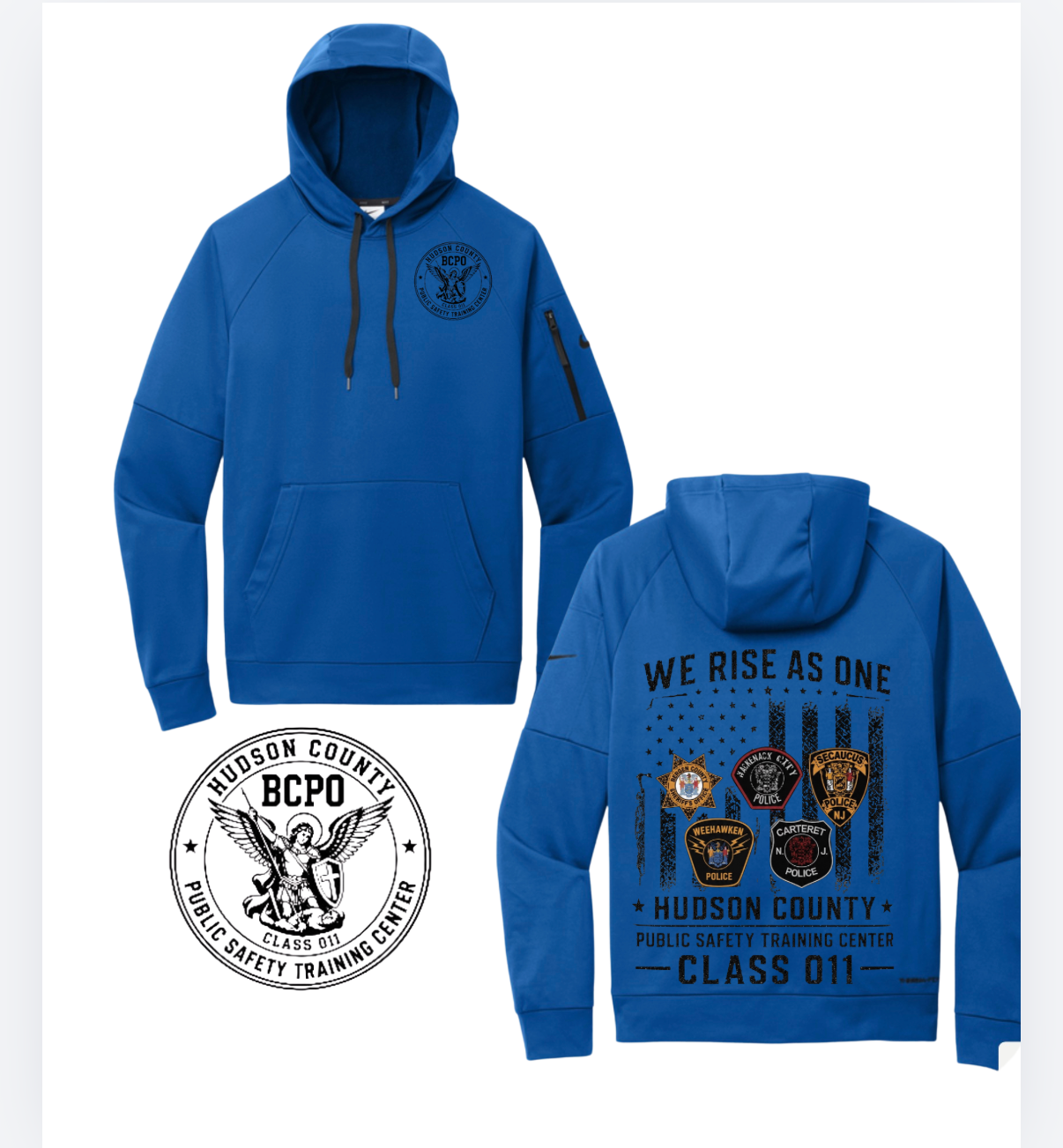 HCPSTC -ROYAL NIKE HOODIE (NKFD9735 ) performance BLUE