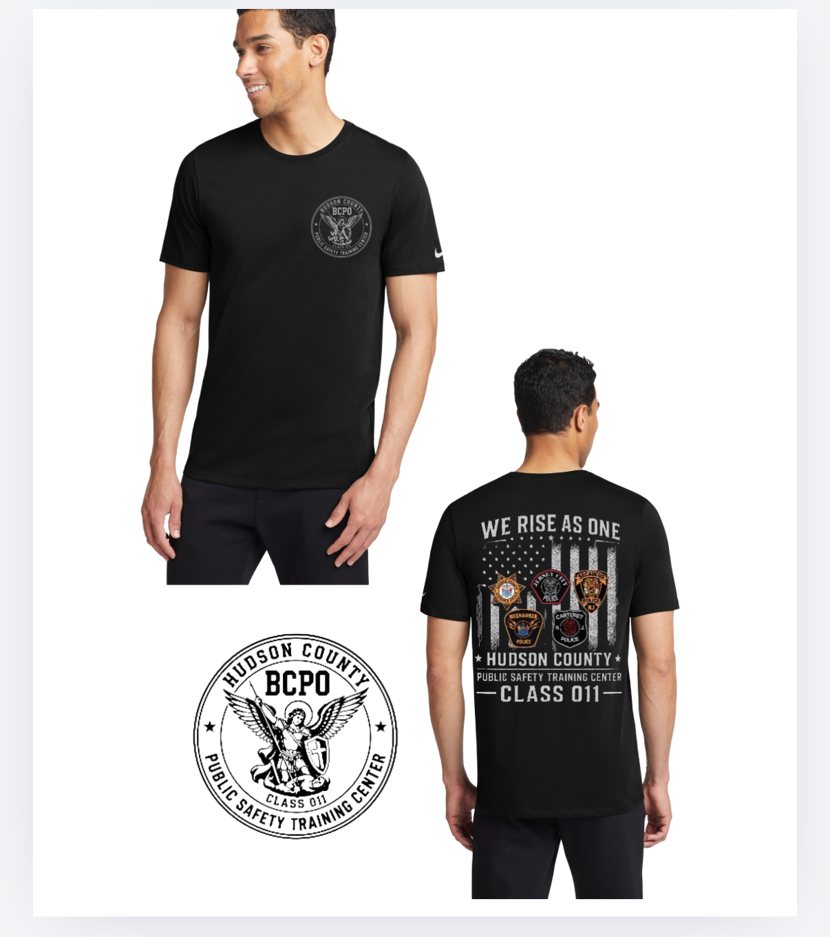 HUDSON ACADEMY BLACK (NKBQ5231) Nike Dri-FIT Cotton/Poly Tee