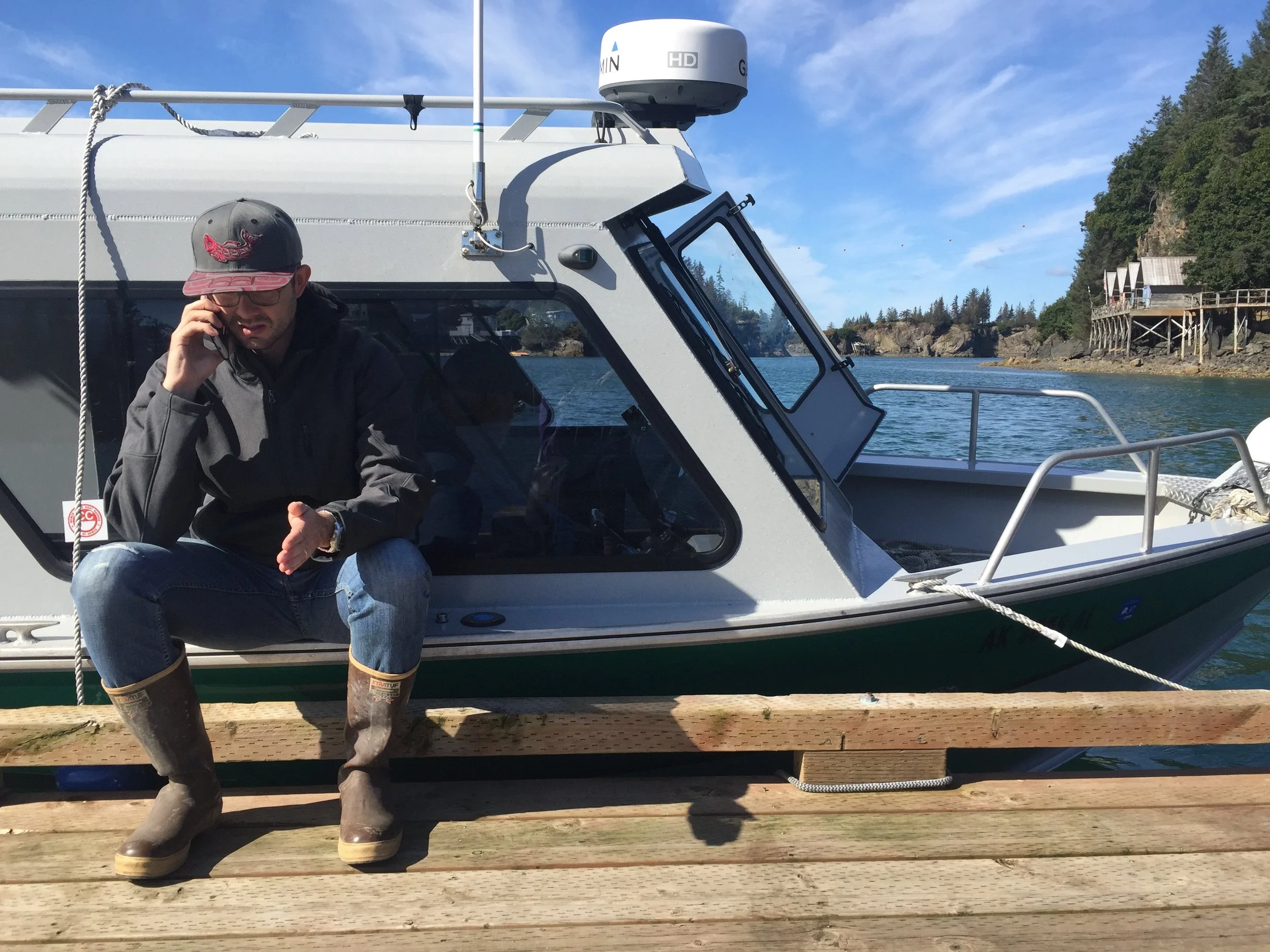 Jeremiah on a work call. He worked a bit while we were there, and we are grateful for the flexibility his work allows. 