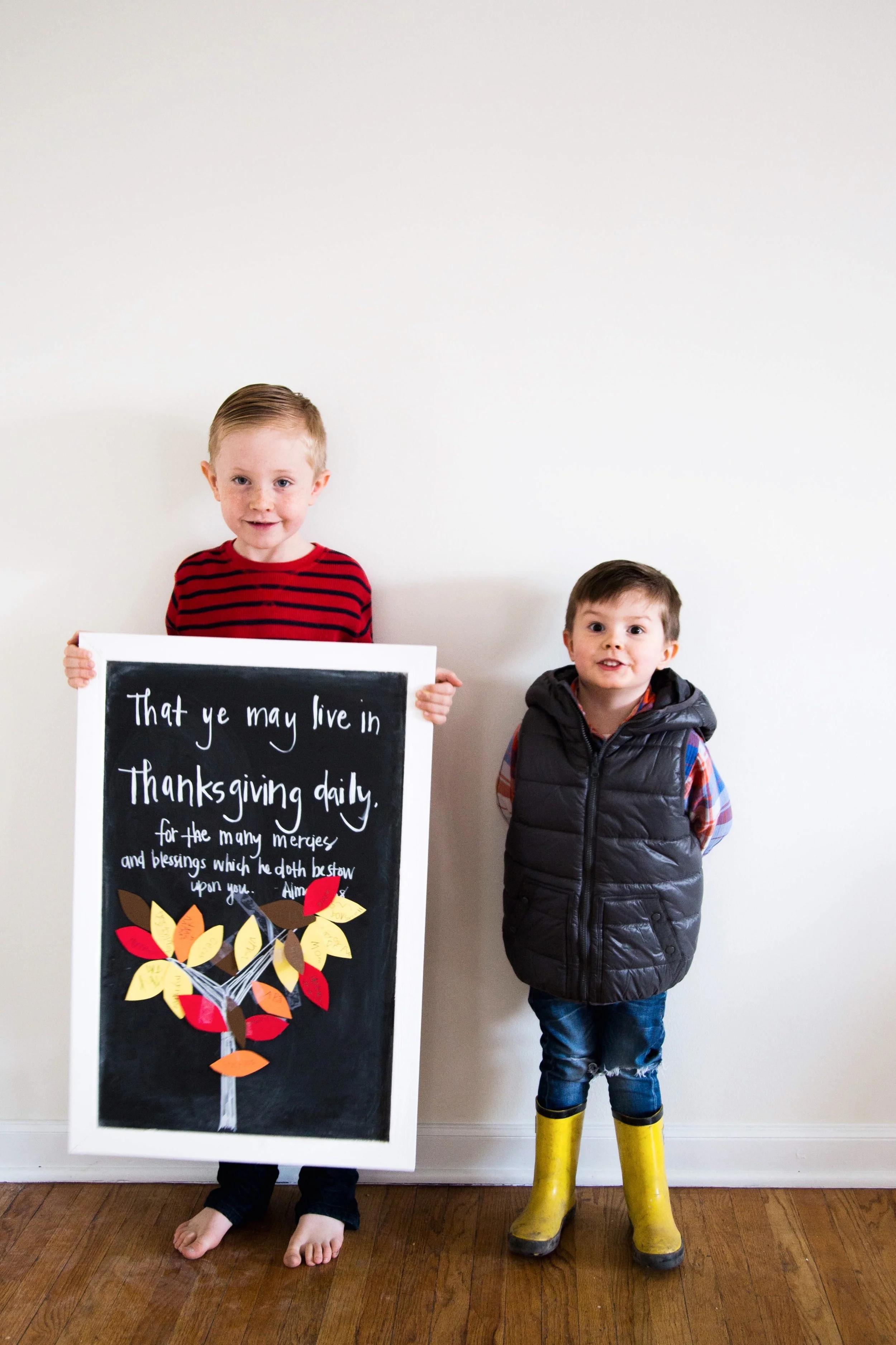 homeschooling through a month of thanks