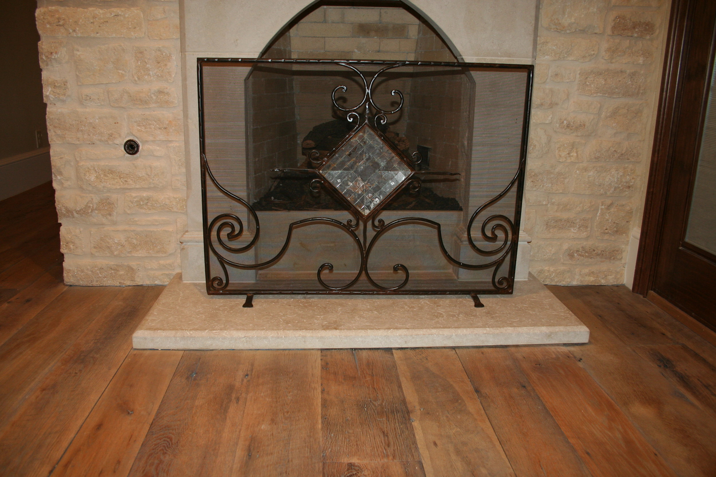 Antique Skip Sawn Oak Wood flooring in Westlake, Tx.