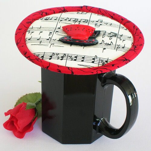 Keep coffee tea food hot - mug bowl lid cover - Koffee Kompanions