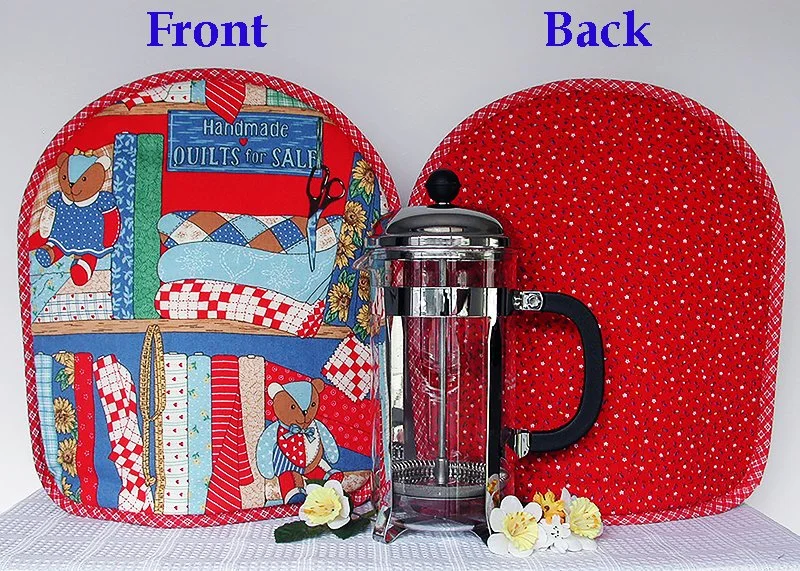 Koffee Kozee for French press -- Quilting -- Last one!