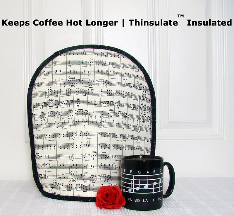 Koffee Kozee for French press -- Music and Roses