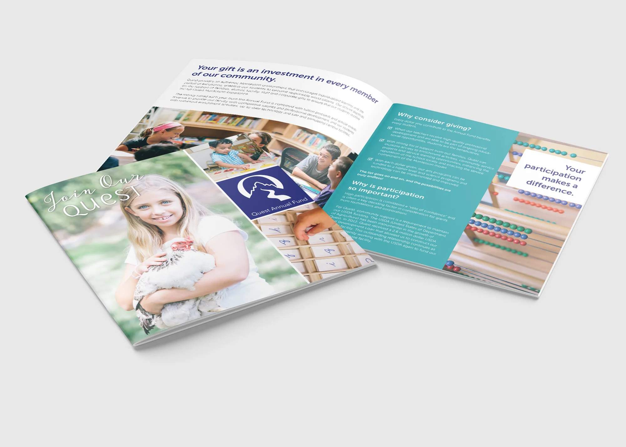Quest Montessori Annual Fund Brochure