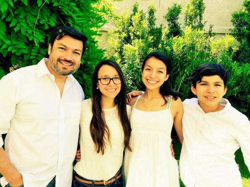 Christian, Evelyn, Isidora y Mateo. 