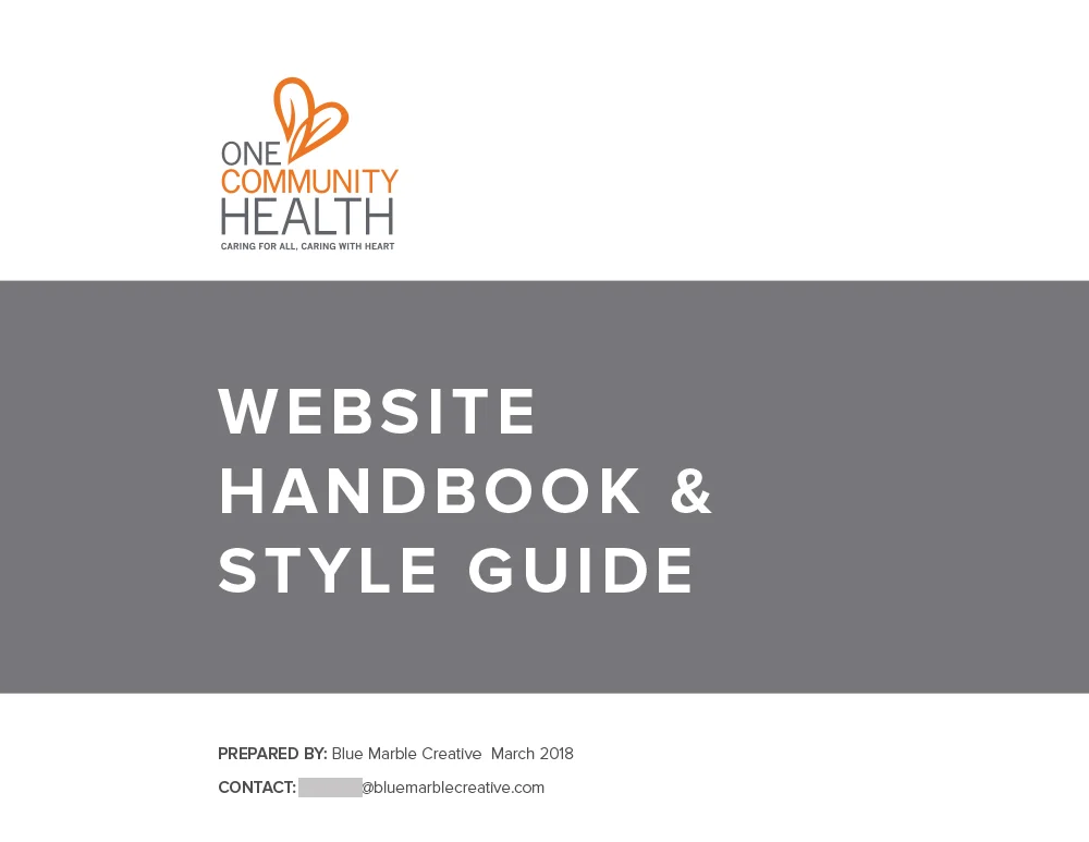 Handbook and style guide