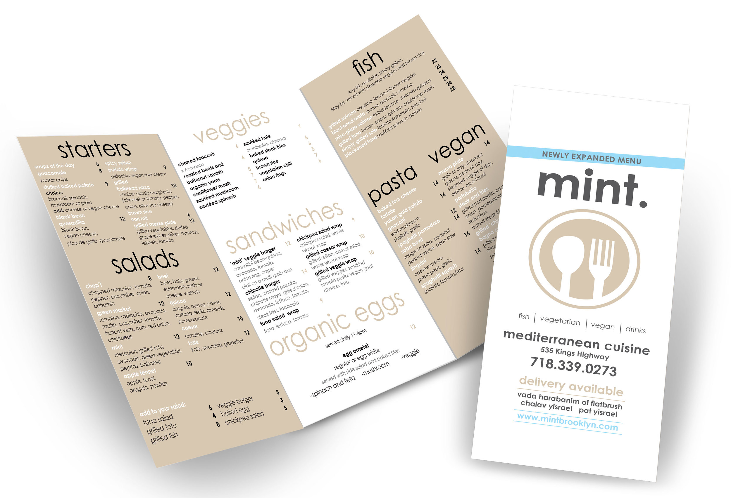 Brochure Design - Mint Menu
