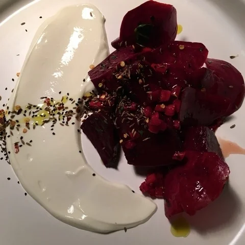 WARM BEETROOT AND SEED SALAD