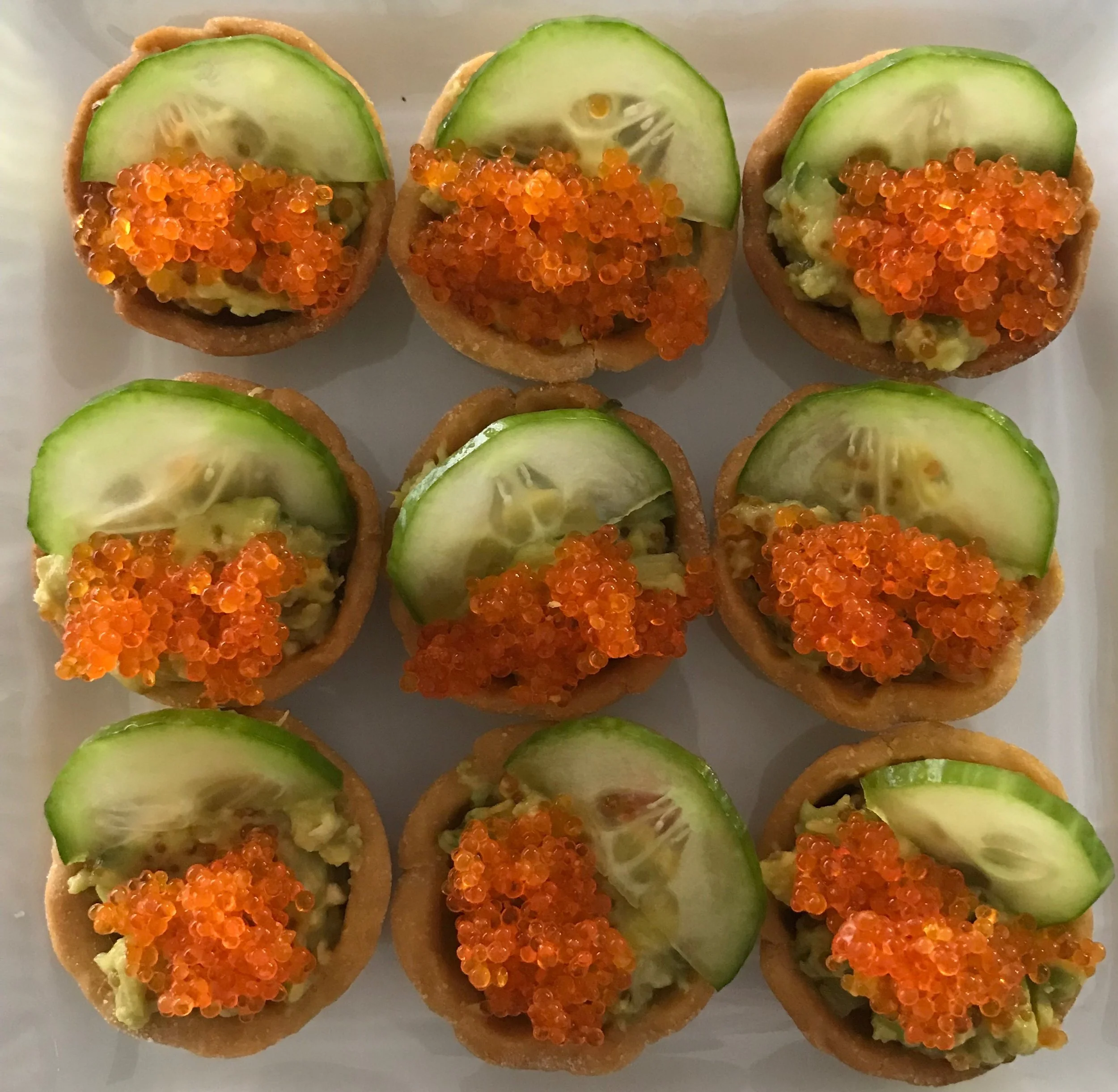MISO AND AVOCADO TARTLETS