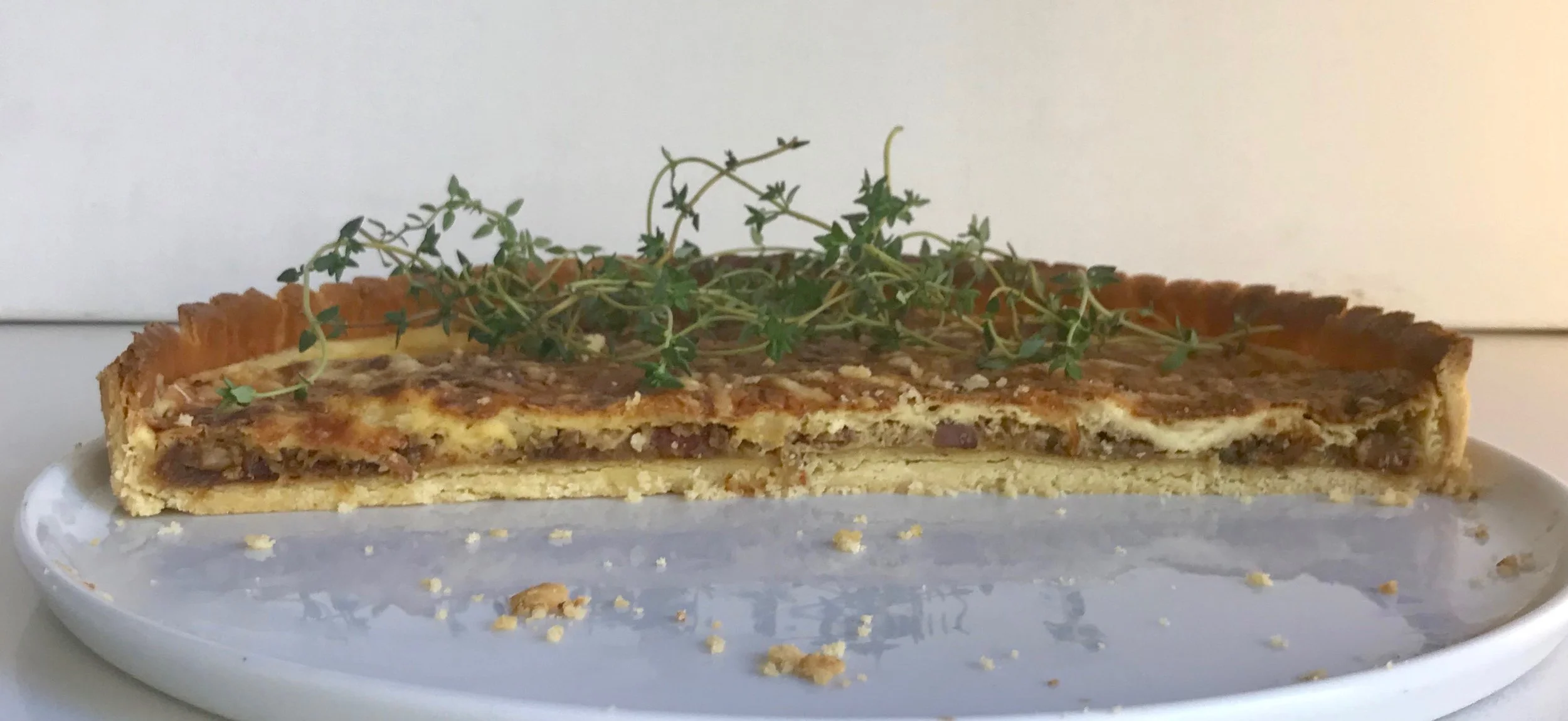 CARAMELISED ONION AND GRUYERE TART