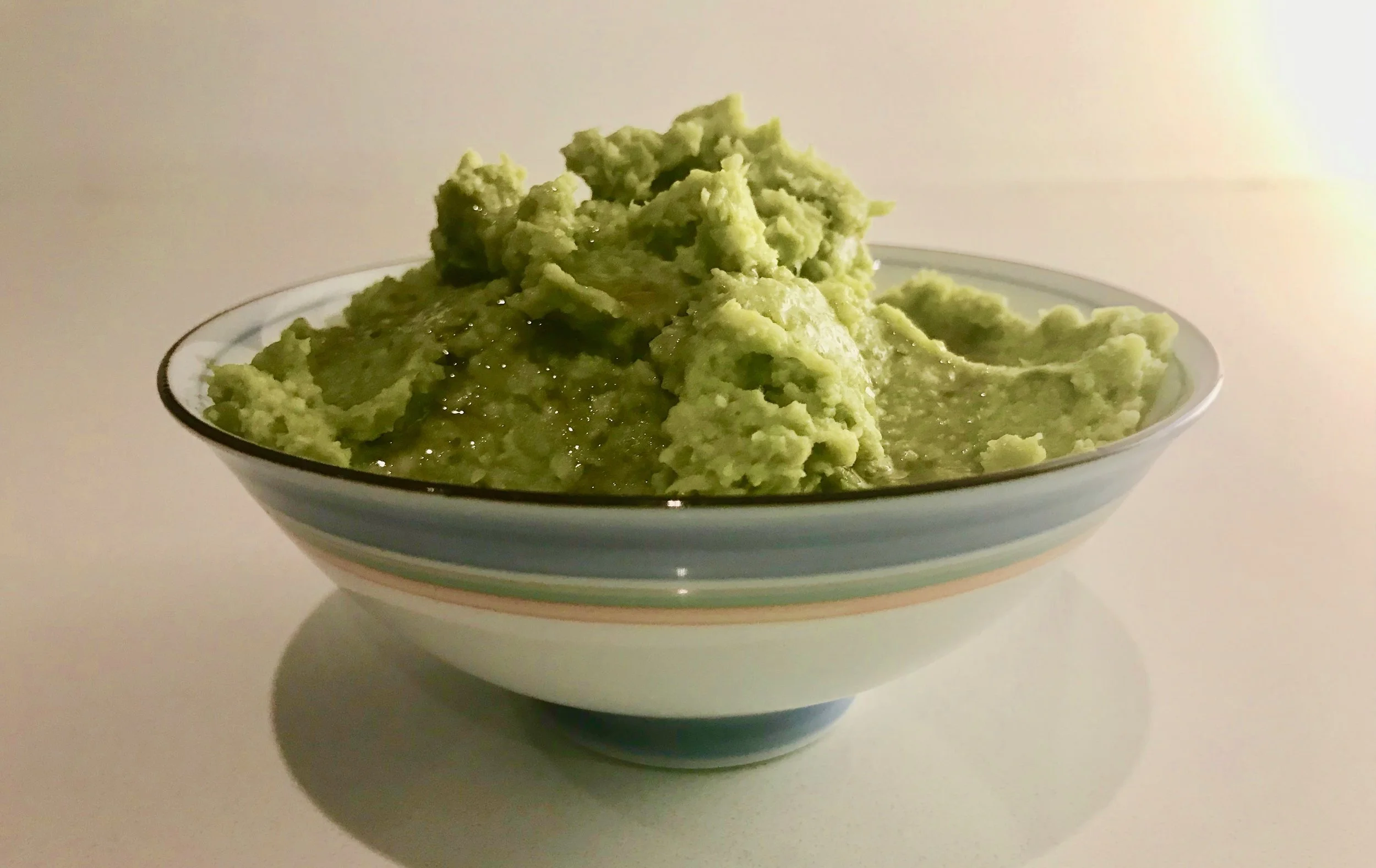 WASABI, PEA AND SOYBEAN SMASH